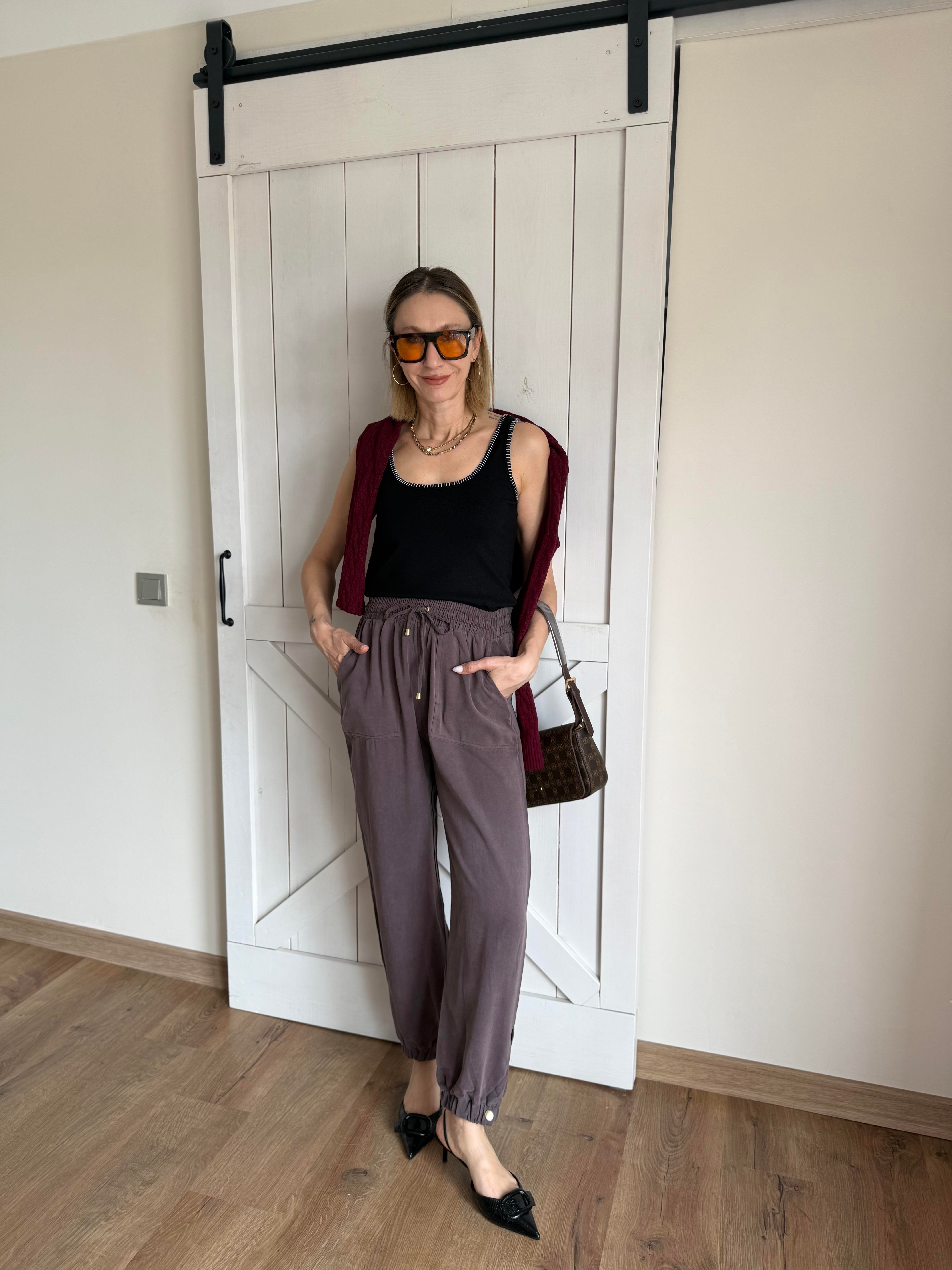 Tensel Mürdüm Jogger Pantolon