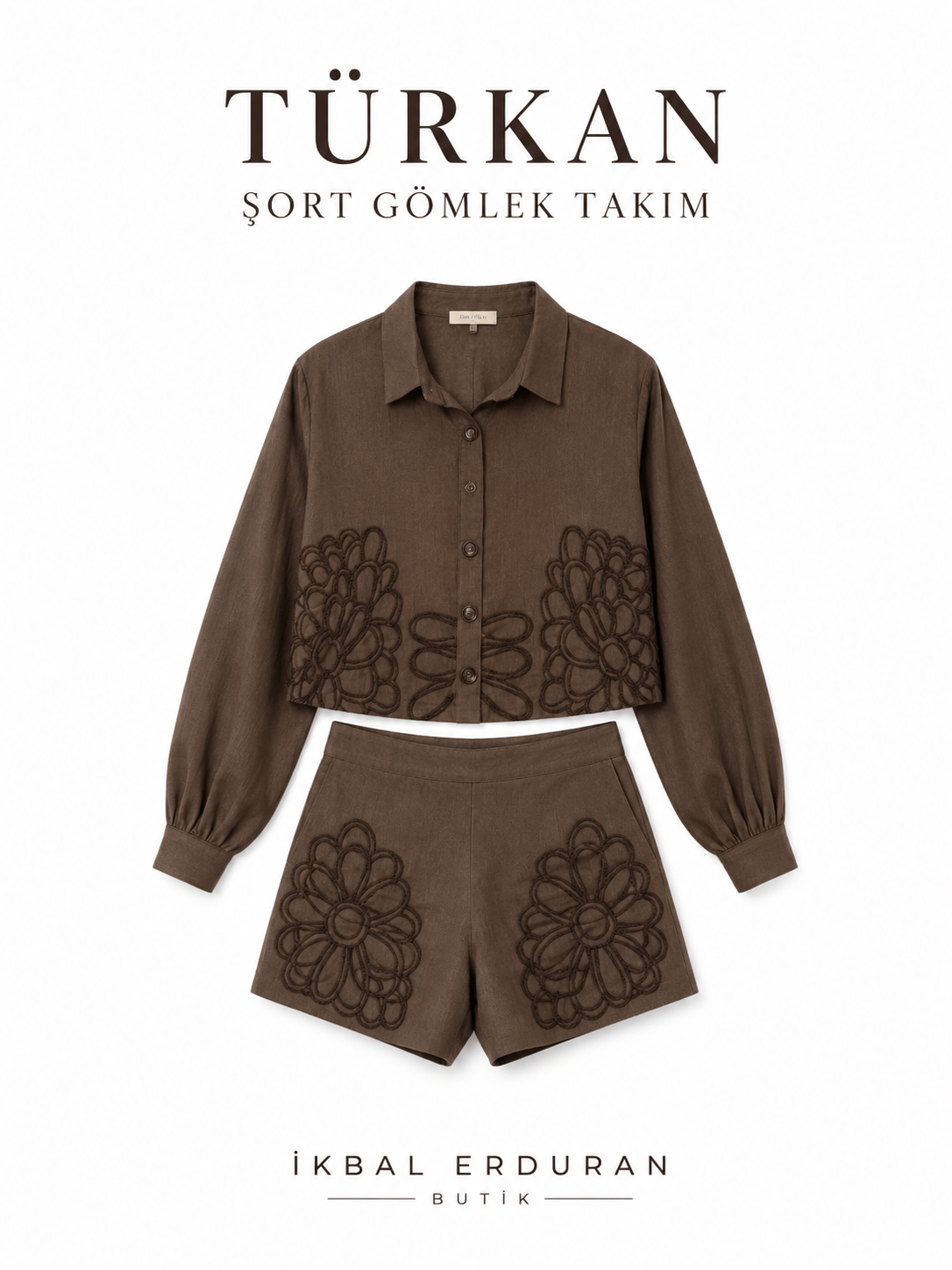 Türkan Şort Gömlek Takım