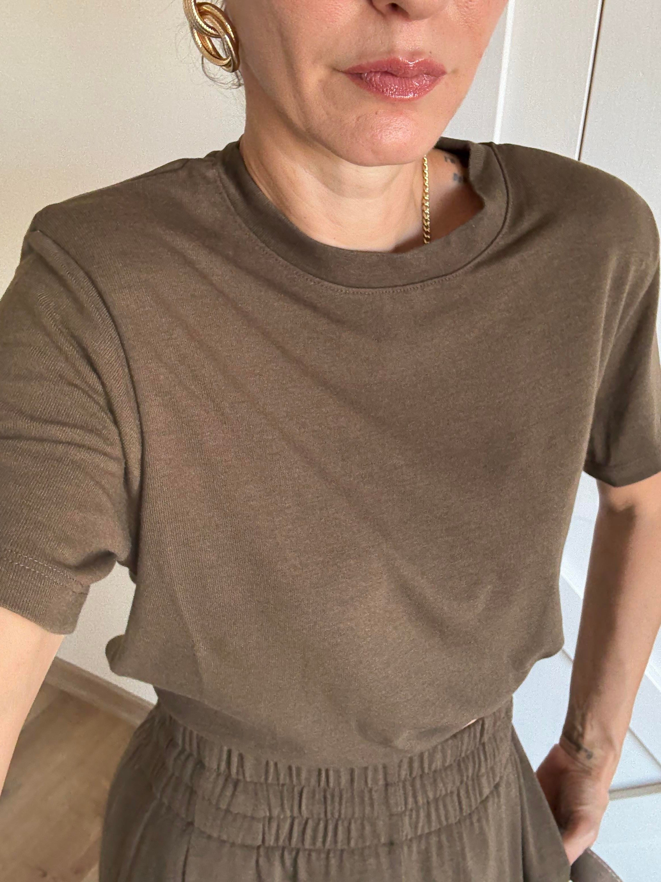 Vatkalı Kahve Tshirt