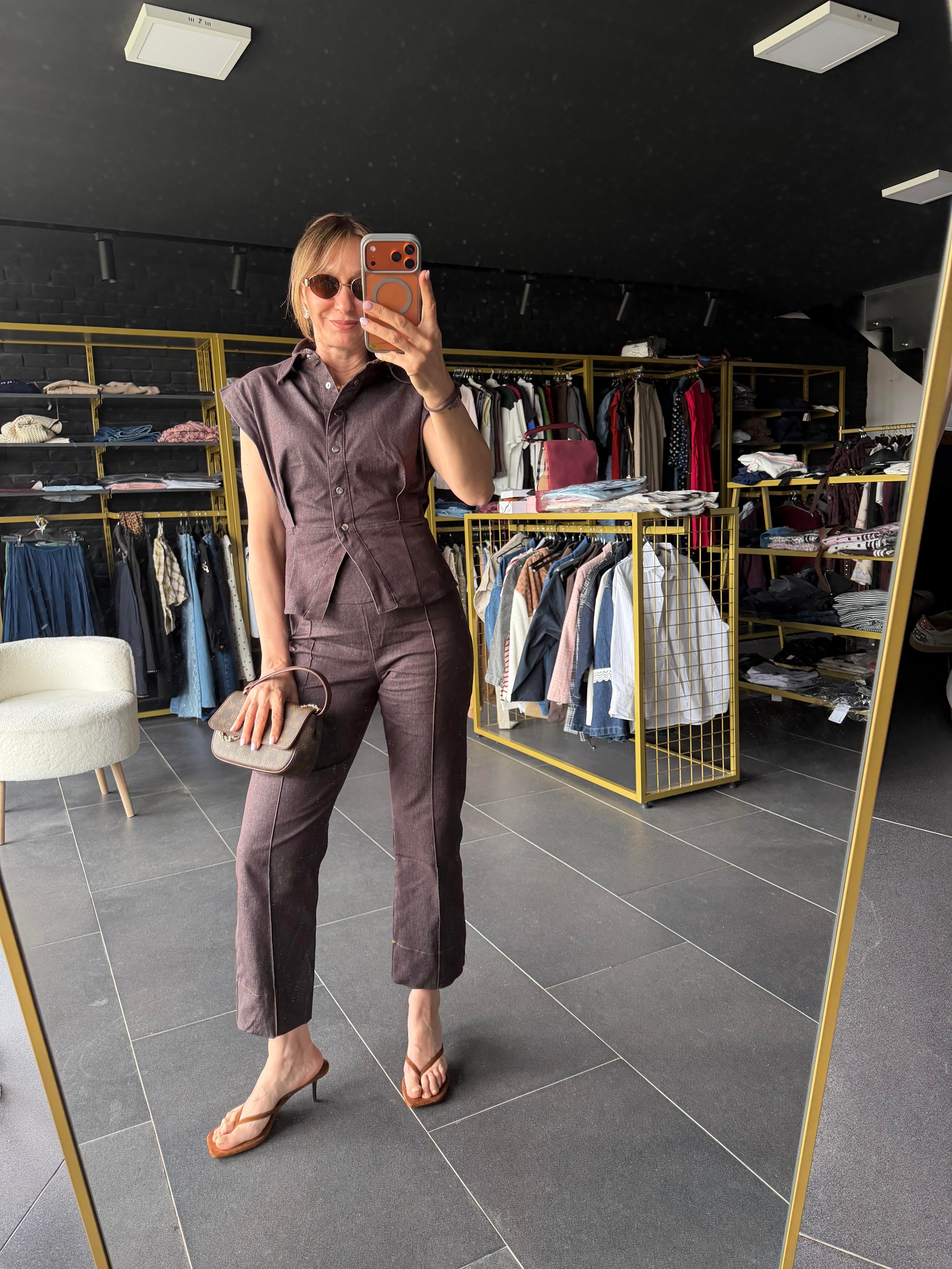 Work Minik Vatkalı Yelek Pantolon Takım