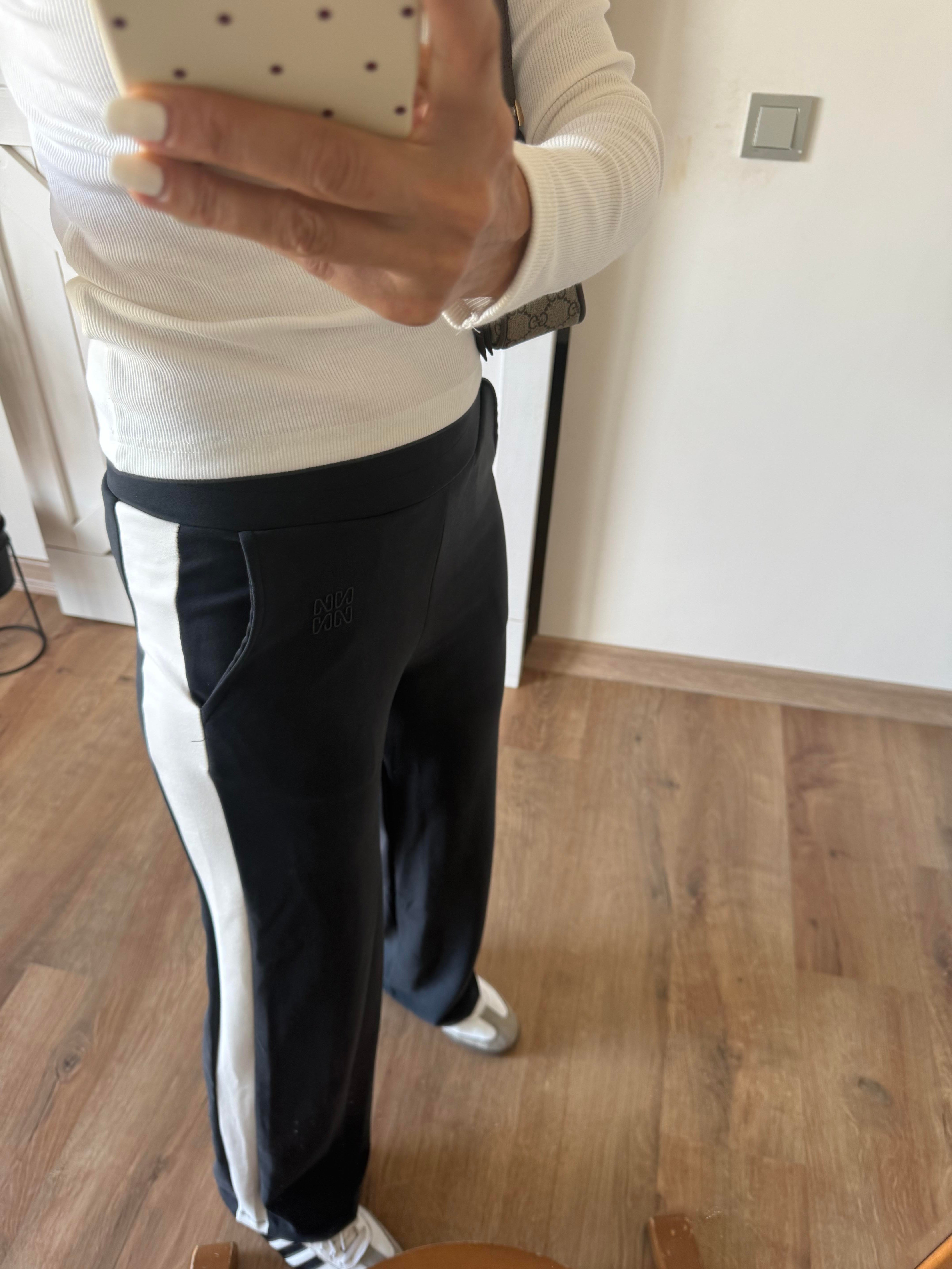 Work Modal Şeritli Pantolon