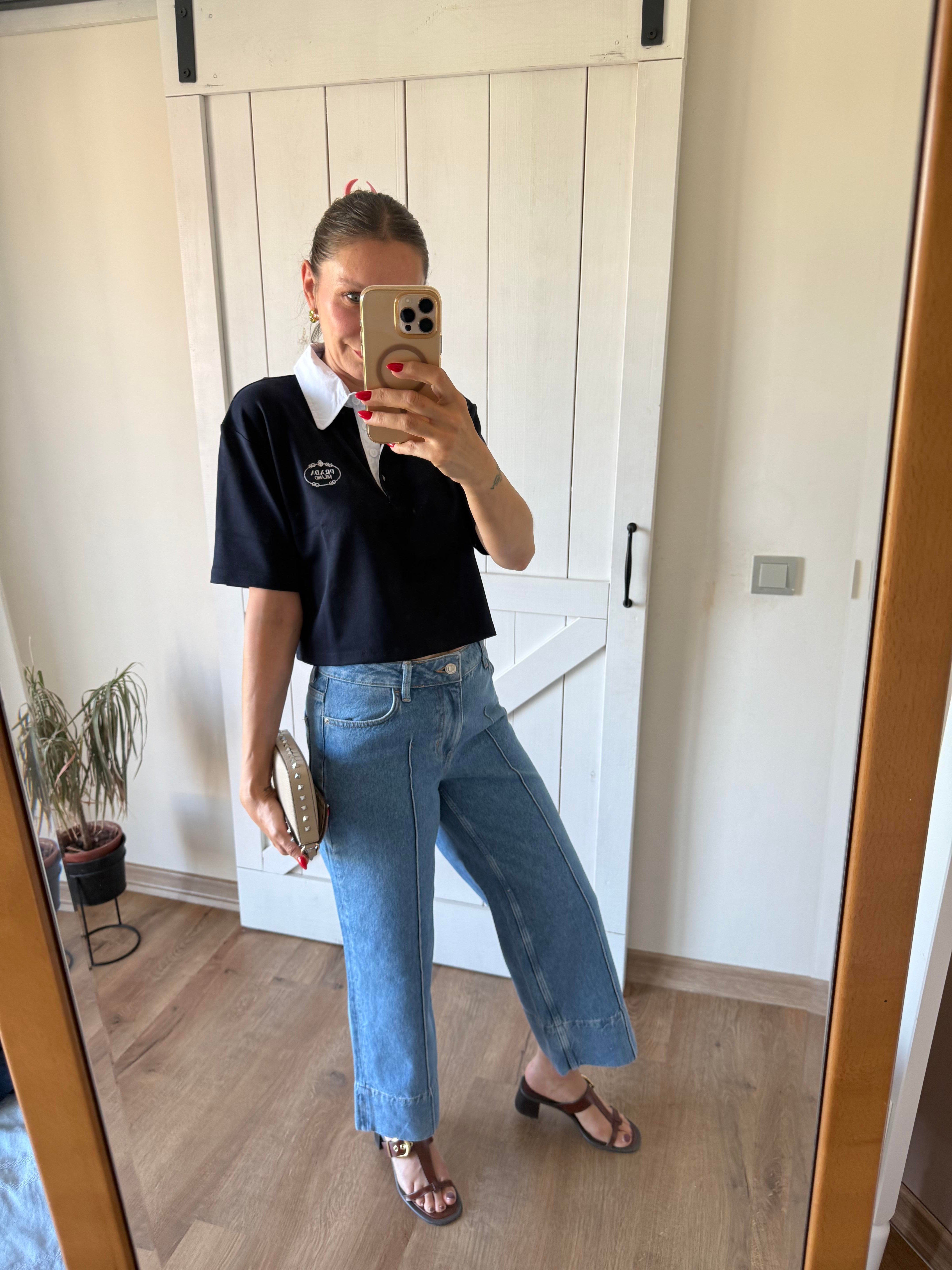 Zr Açık Mavi Dikişli Jean