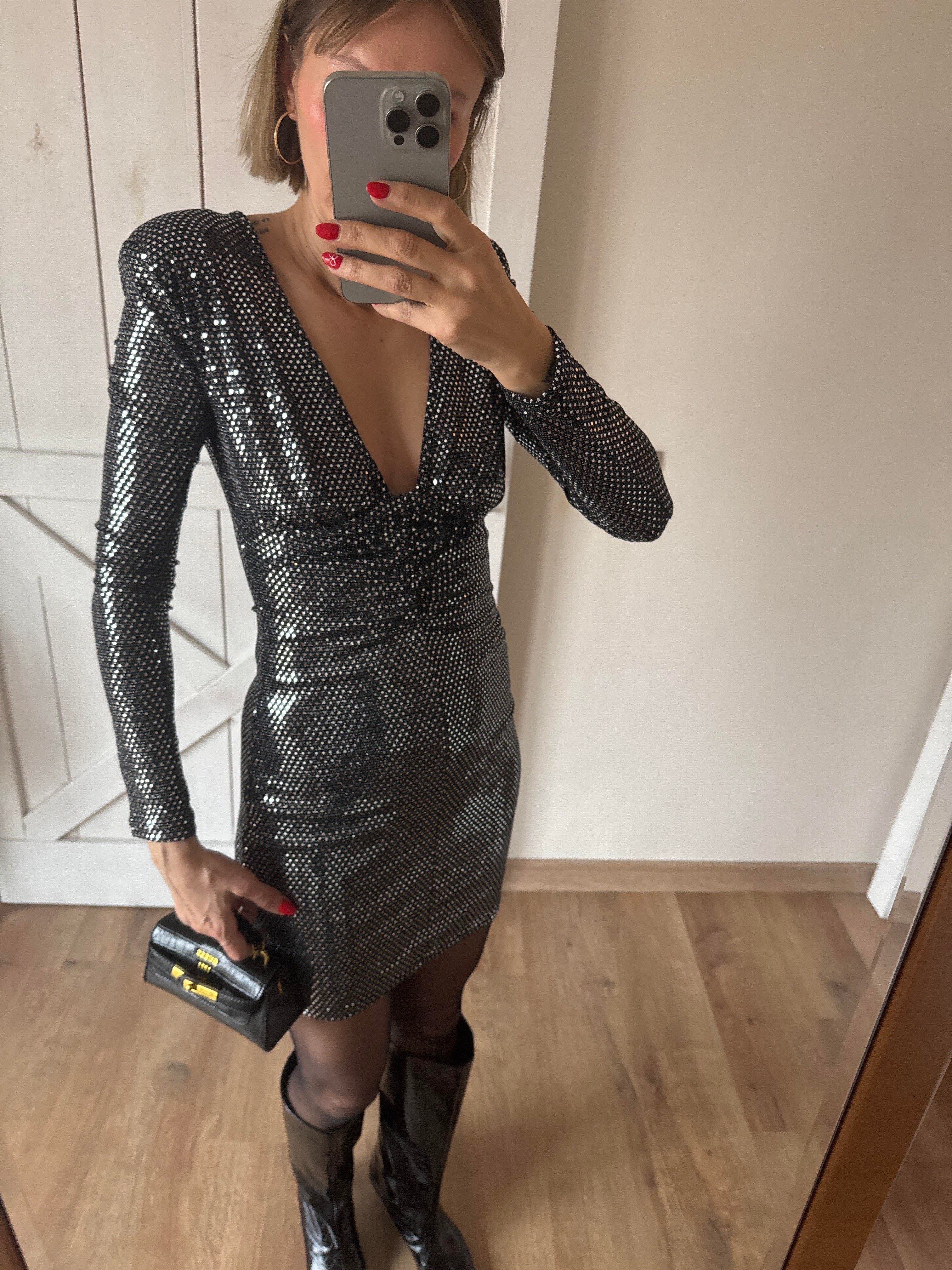 Zr Midnight Gri Pullu Elbise