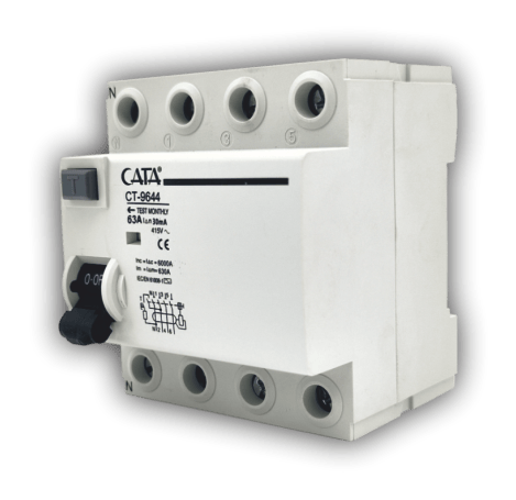 CATA CT-9644 63 AMPER KAÇAK AKIM RÖLESİ ( 30 mA / TRİFAZE / 6 kA )