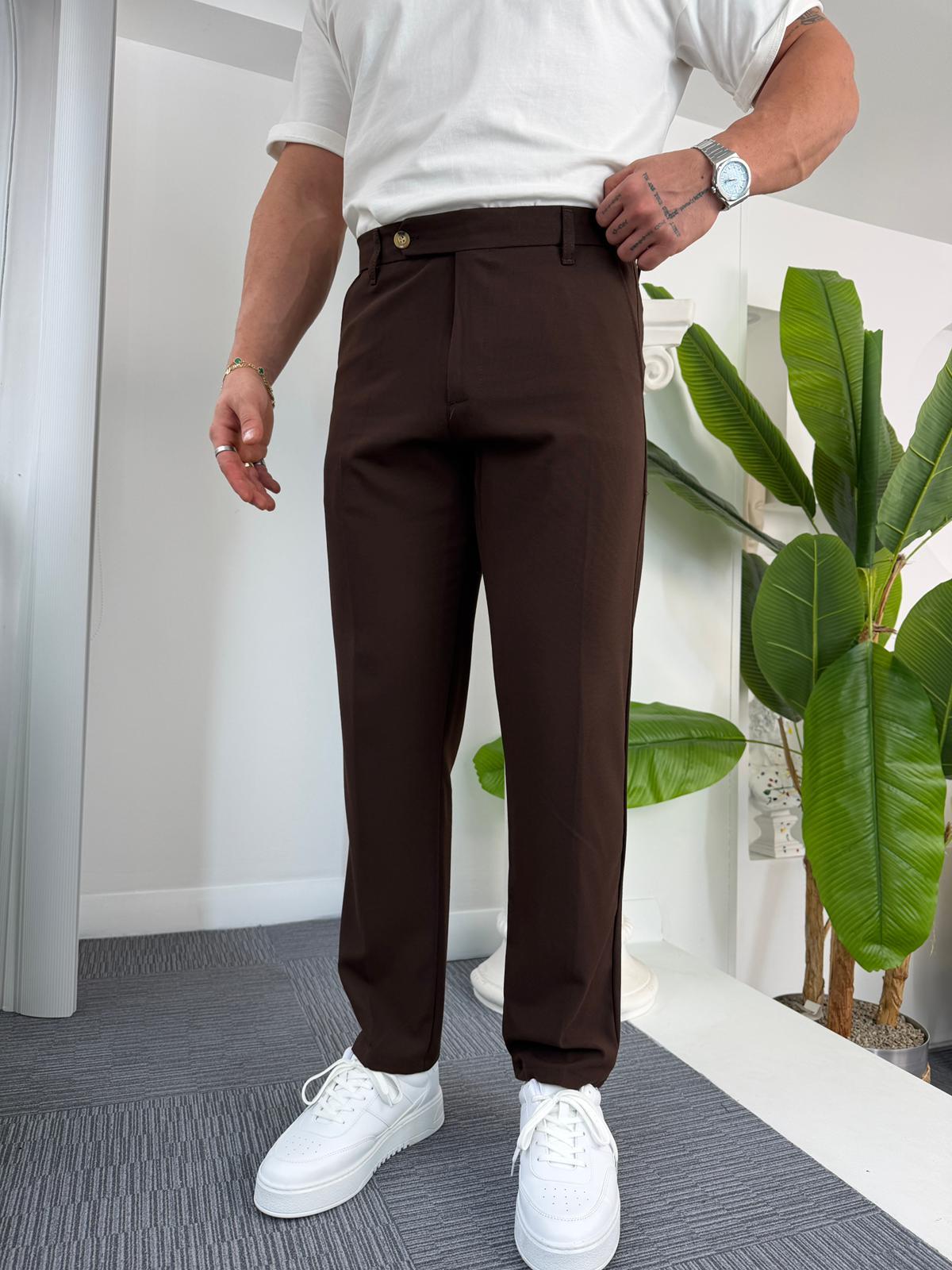 Acı Kahve Regular Kalıp LK Kumaş Pantolon