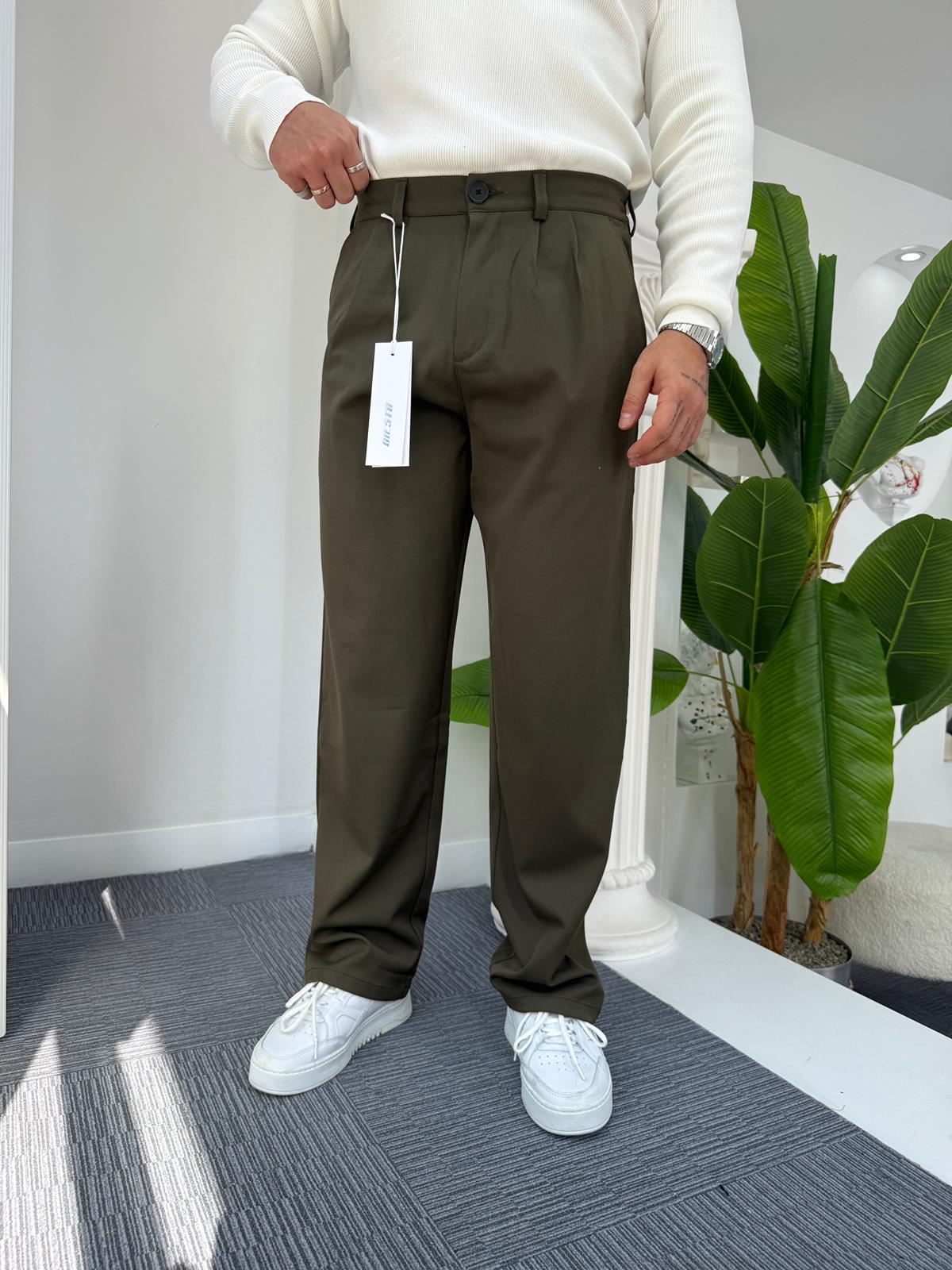 Haki GG Premium Baggy Kumaş Pantolon