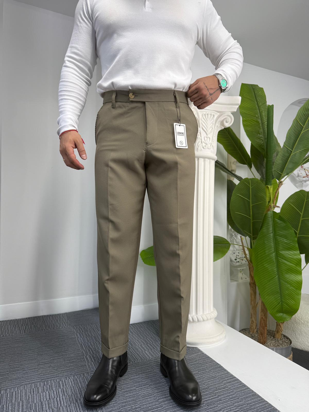 Haki LK Kışlık Duble Paça Pantolon
