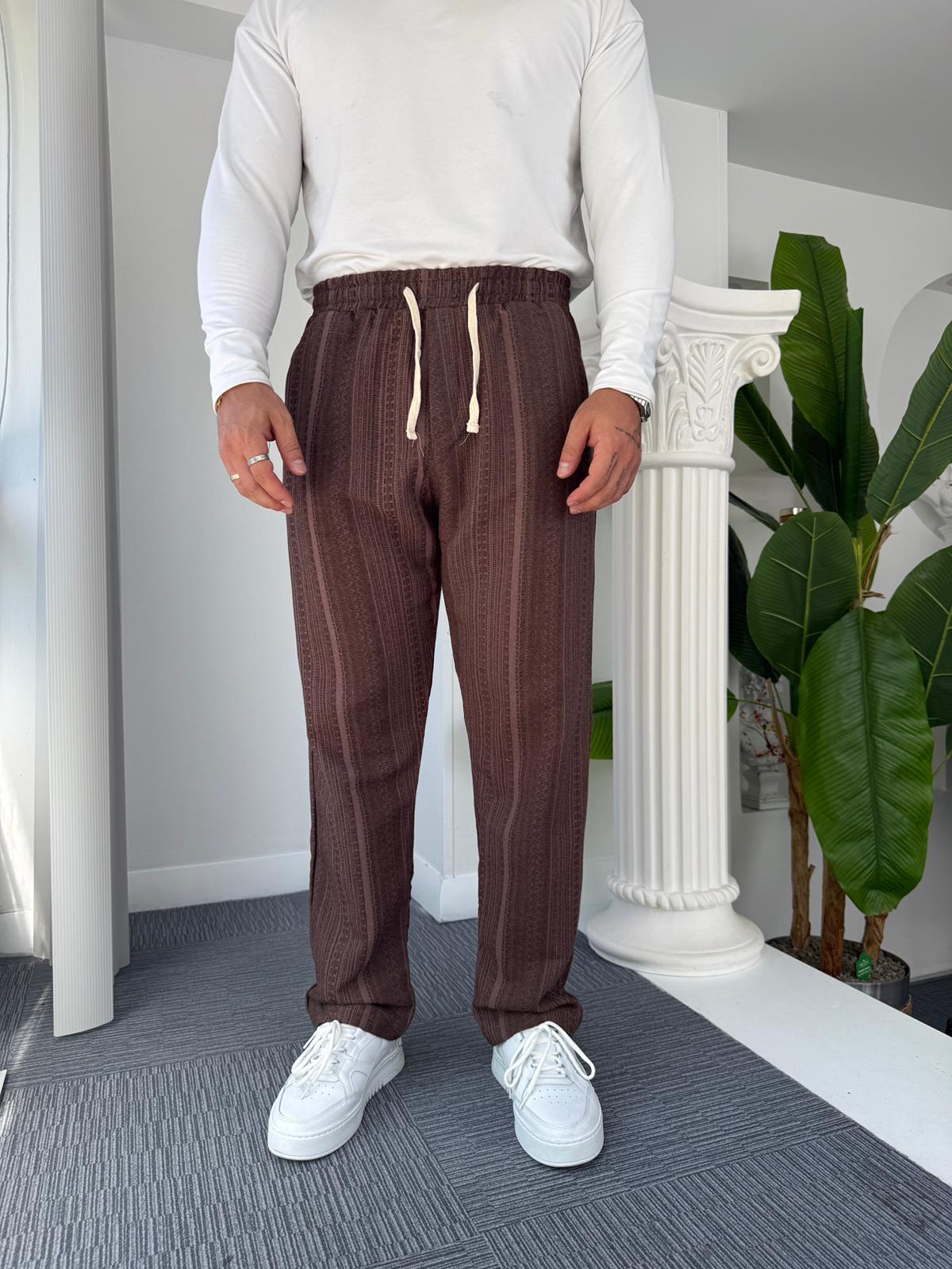 Kahve Desenli Mr Baggy Eşofman