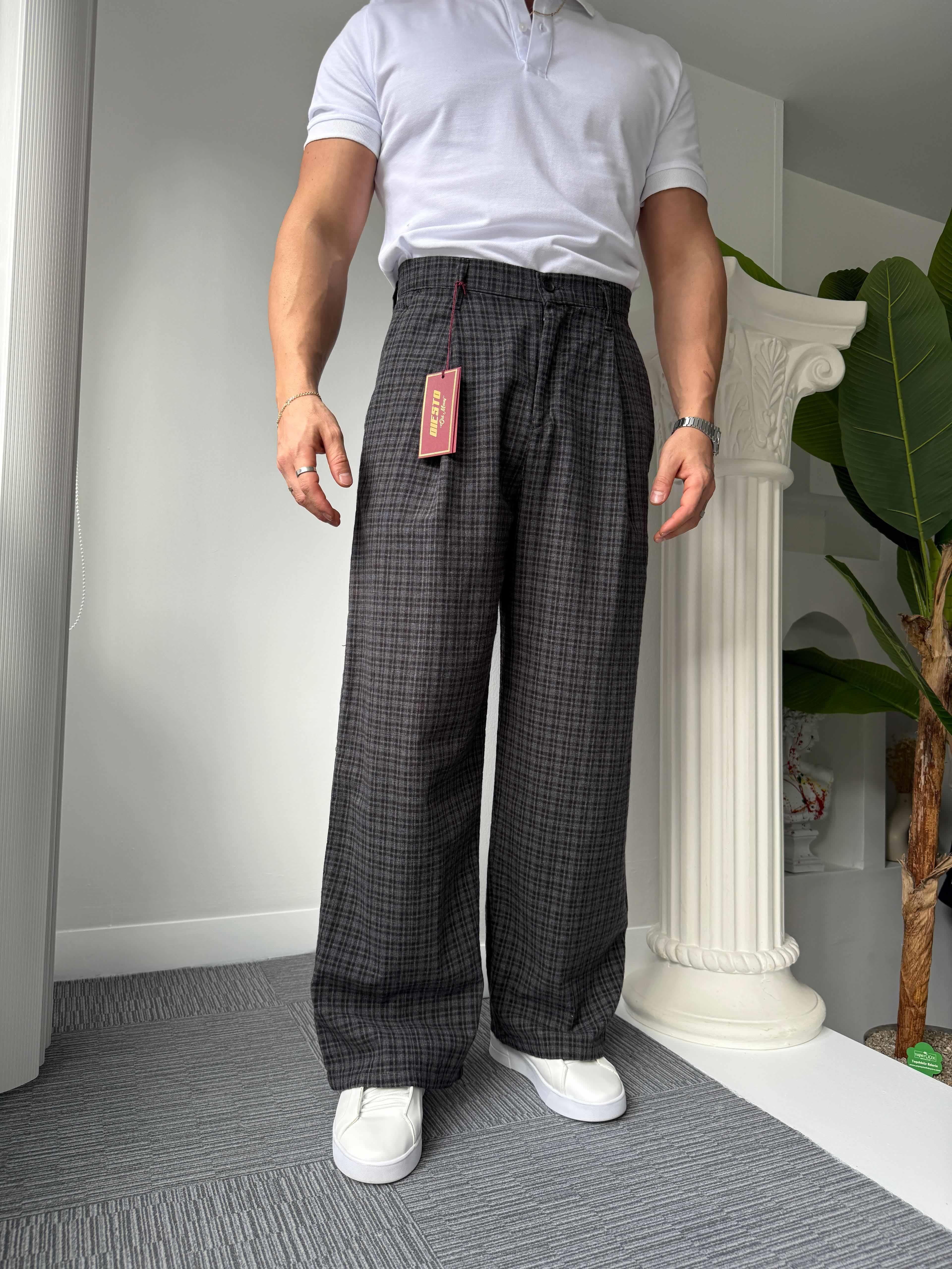 Siyah Lotus GG Baggy Pantolon