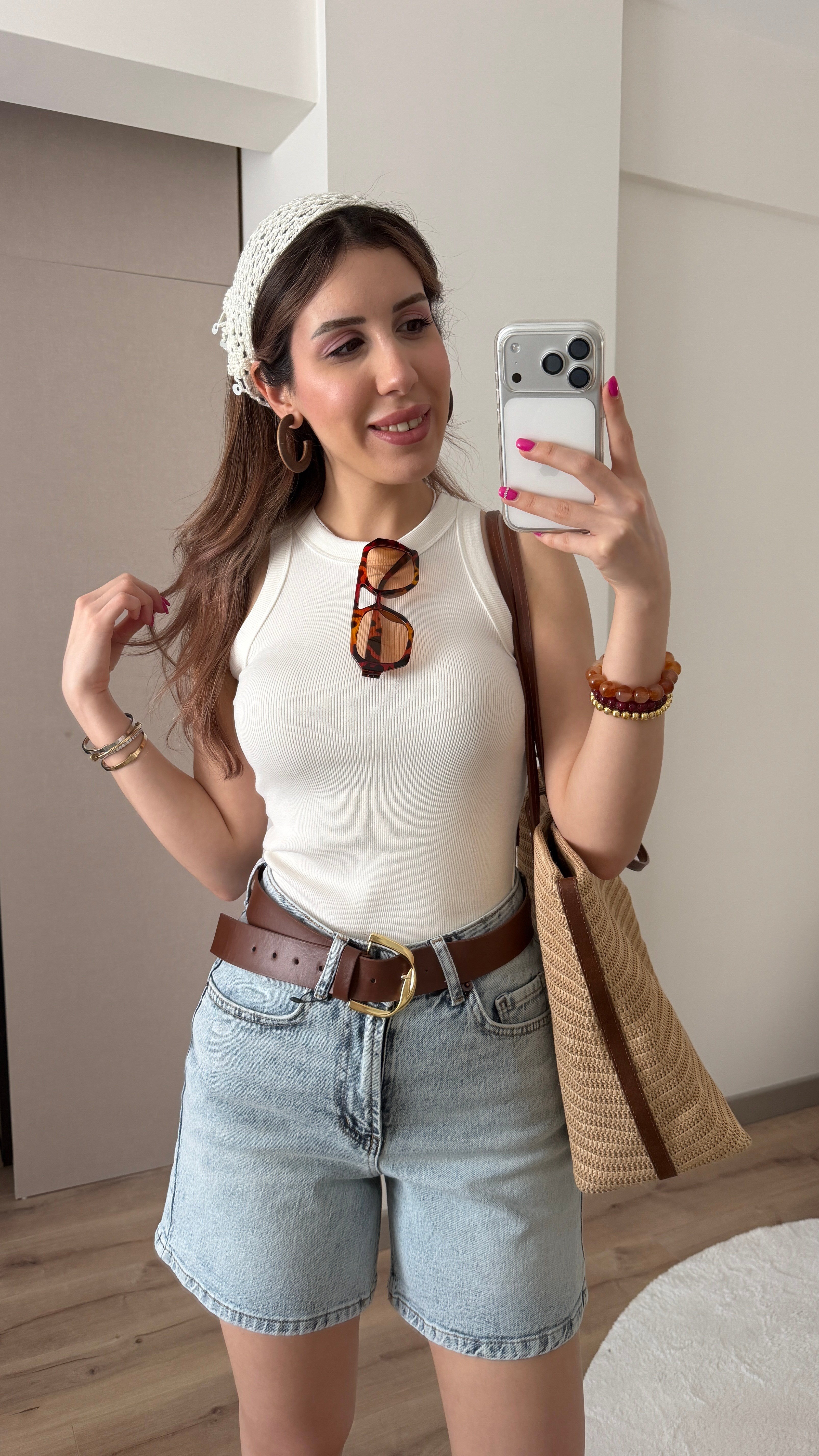 HALTER YAKA FİTİLLİ BEYAZ ATLET