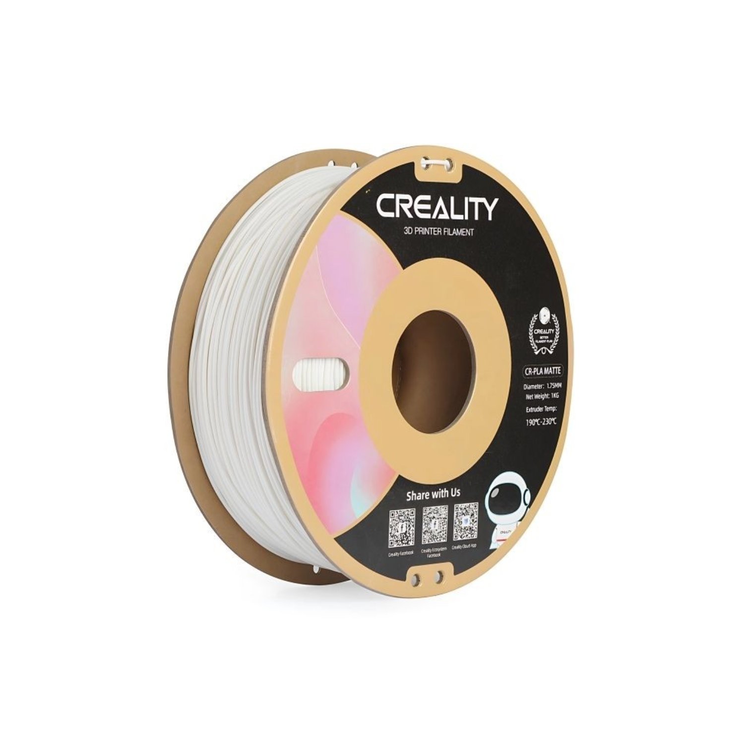 Creality CR-PLA Filament Mat Beyaz