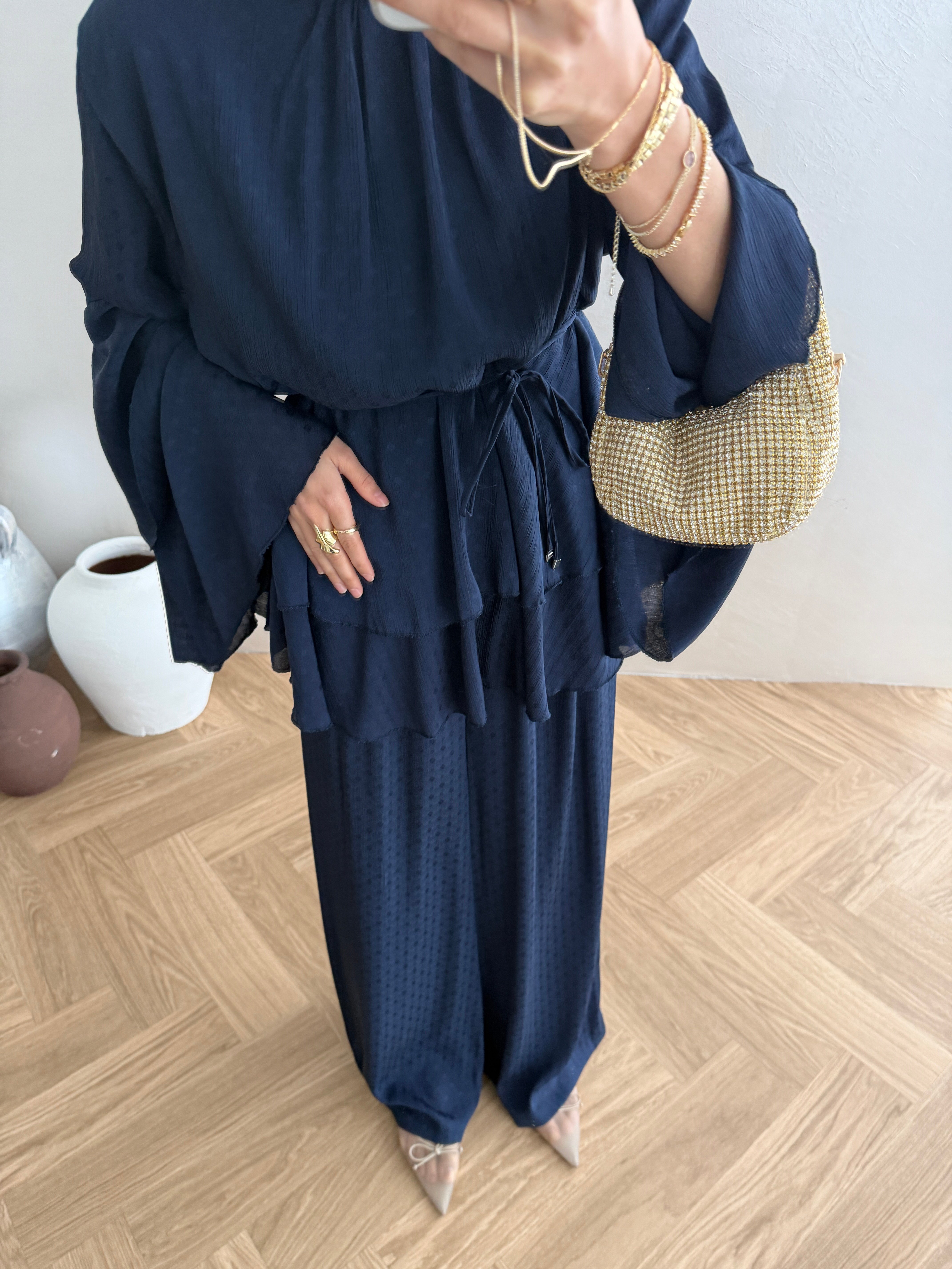 Lavia Krep Takım - Lacivert
