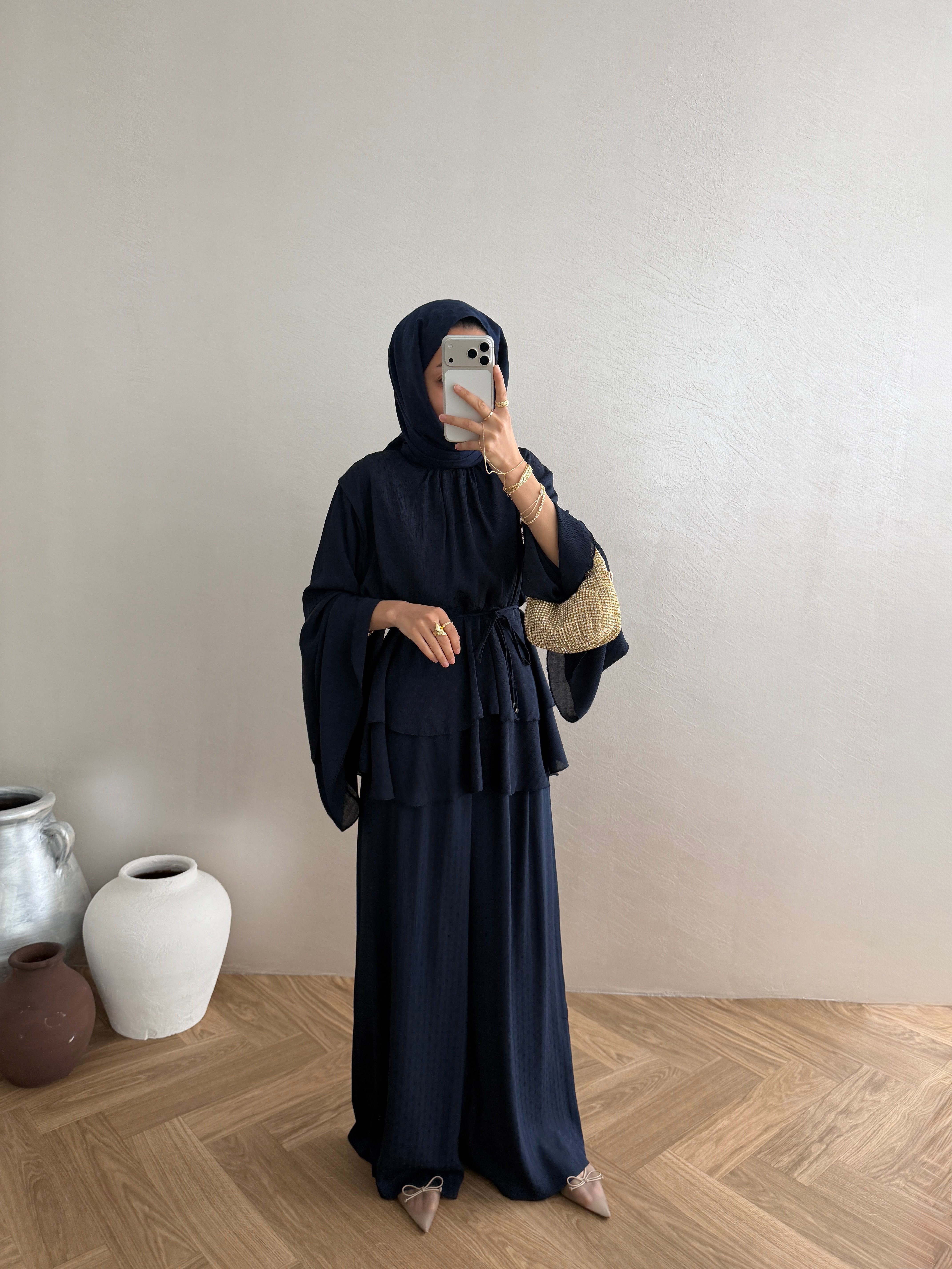 Lavia Krep Takım - Lacivert