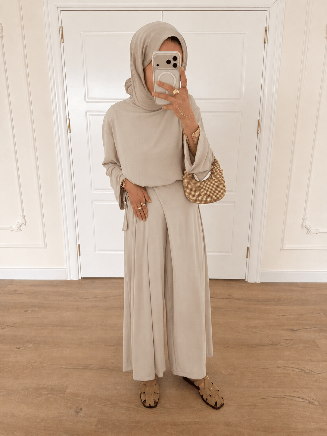 Oversize Oysho Takım - Bej