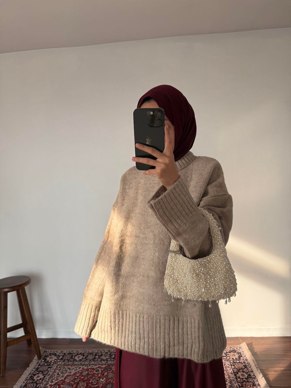 Pinterest Triko Kazak - Bej