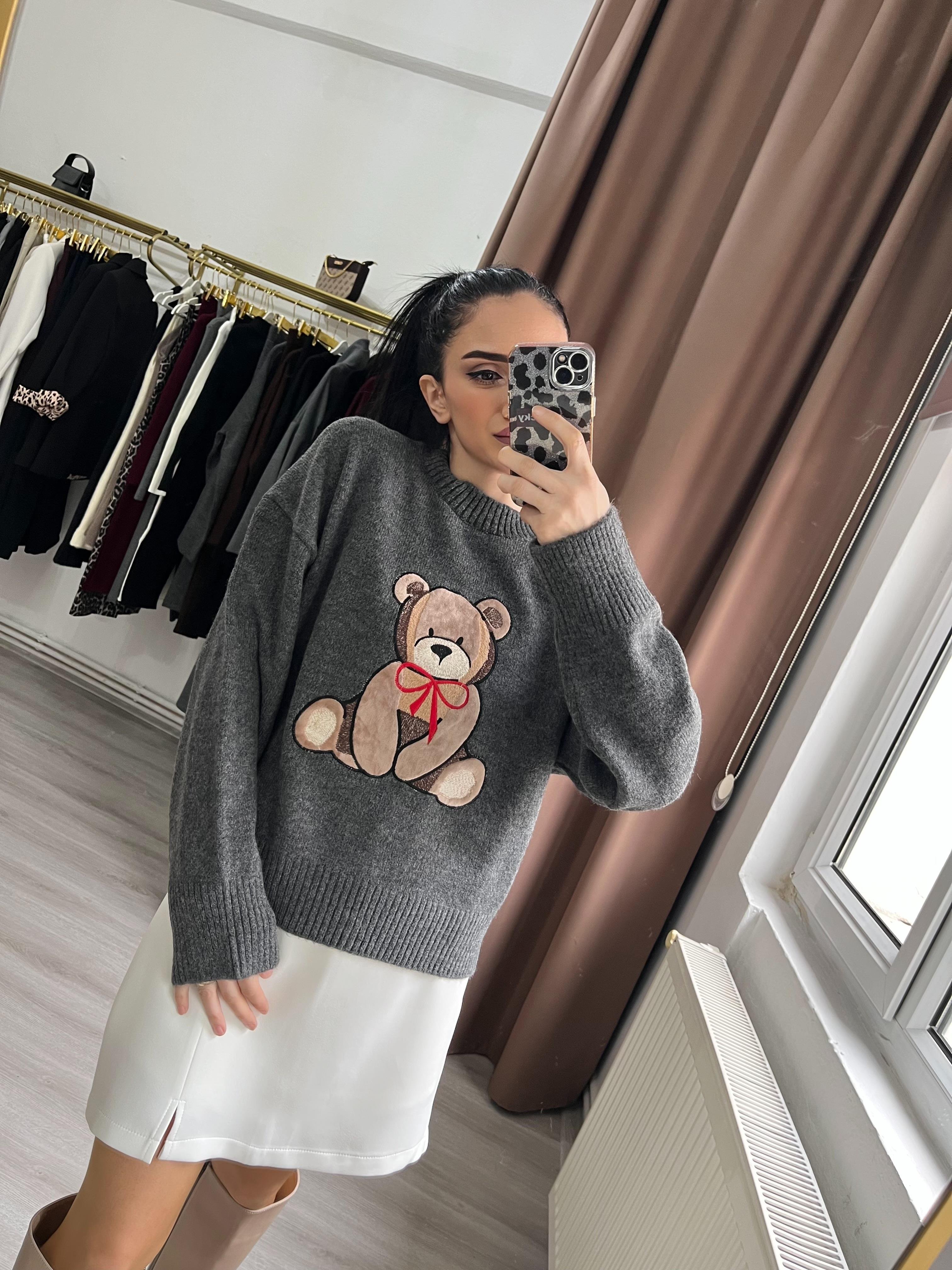 Teddy Gri Kazak