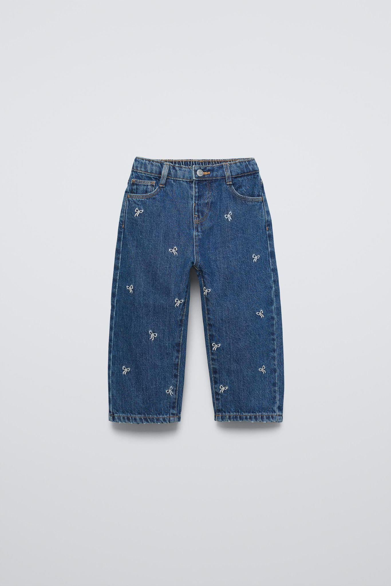 Fiyonklu Denim Pantolon