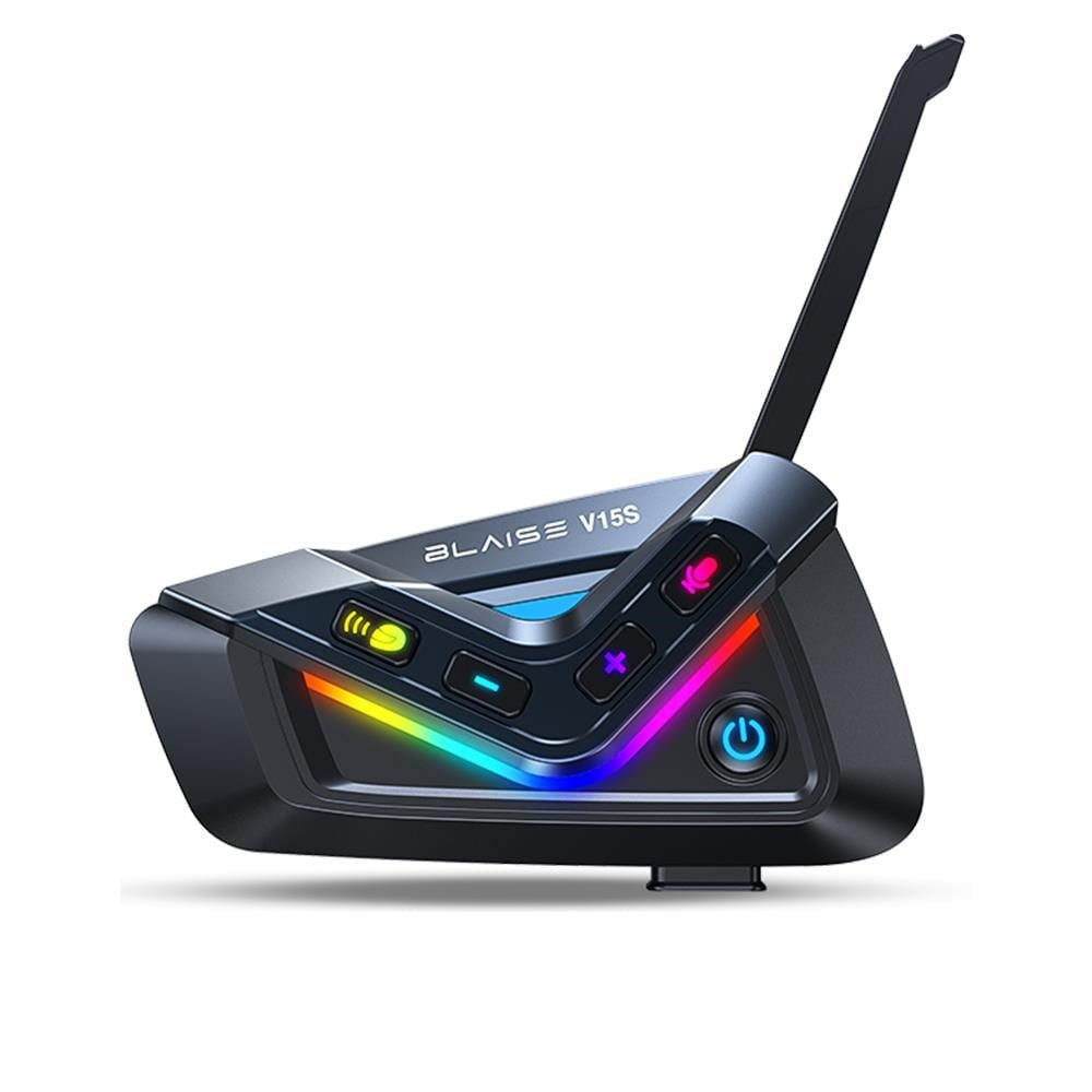 BLAISE V15S Bluetooth + MESH Motosiklet Intercom Siyah