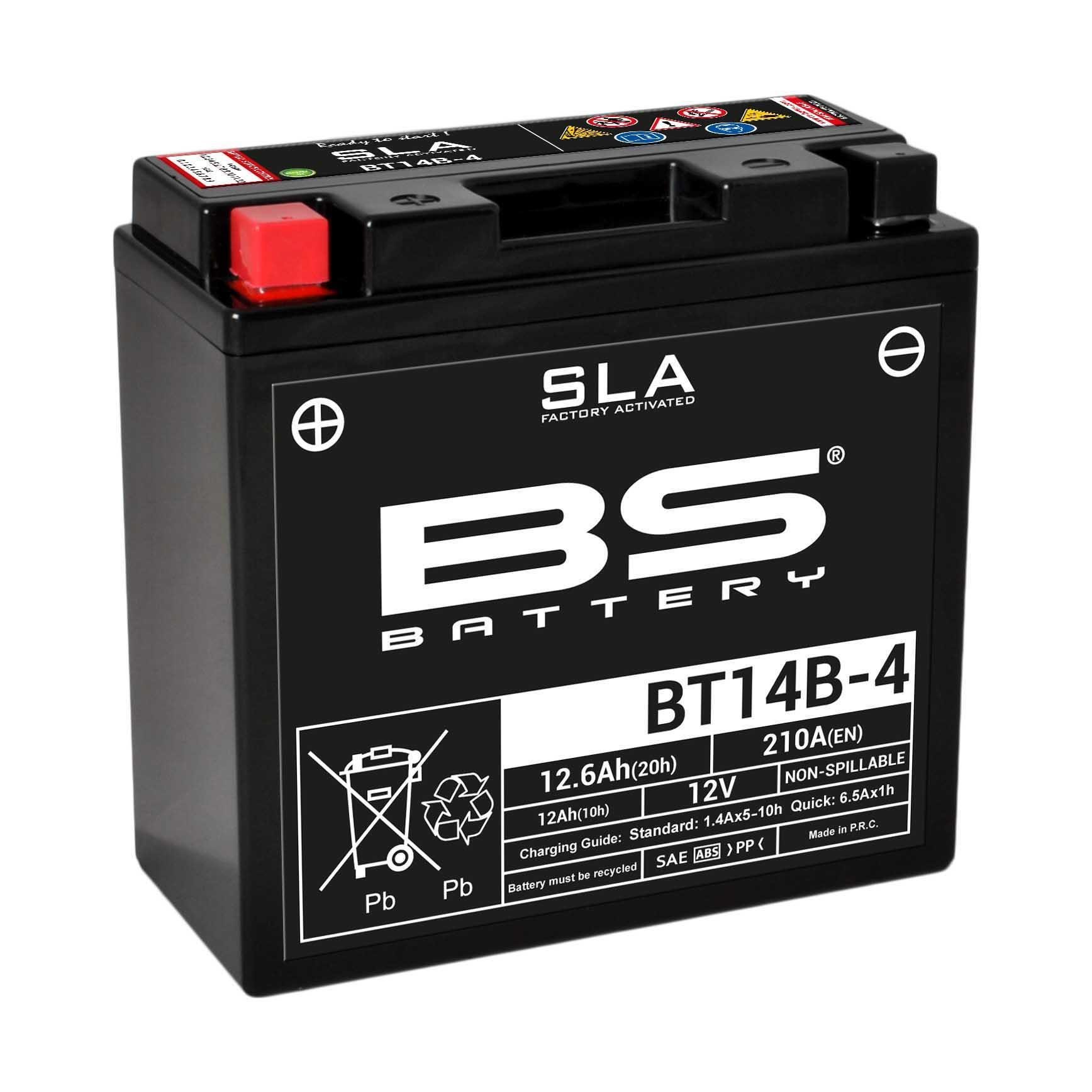 BS BATTERY BT14B-4 (SLA) Motosiklet Aküsü SLA Tipi