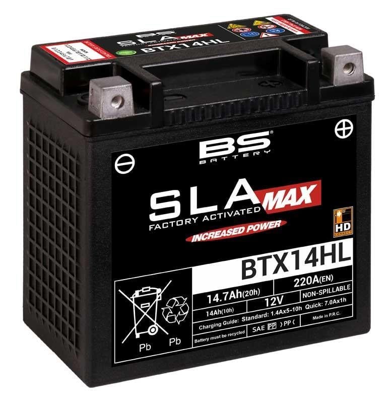 BS BATTERY BTX14HL SLA MAX Harley Davidson Motosiklet Aküsü SLA MAX Tipi