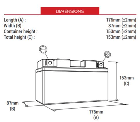 BS BATTERY BTX20HL (SLA) Motosiklet Aküsü SLA Tipi