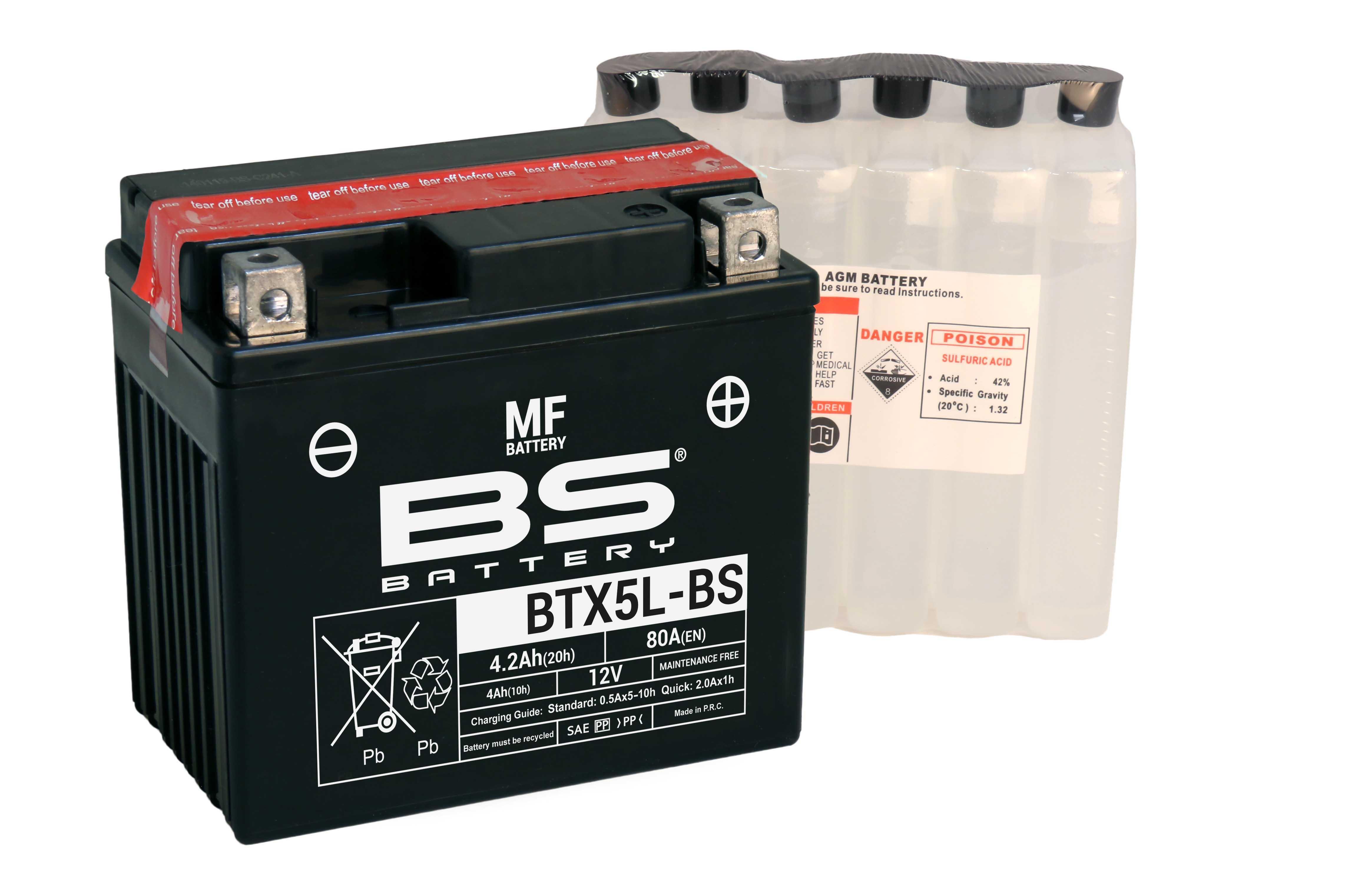 BS BATTERY BTX5L-BS Motosiklet Aküsü