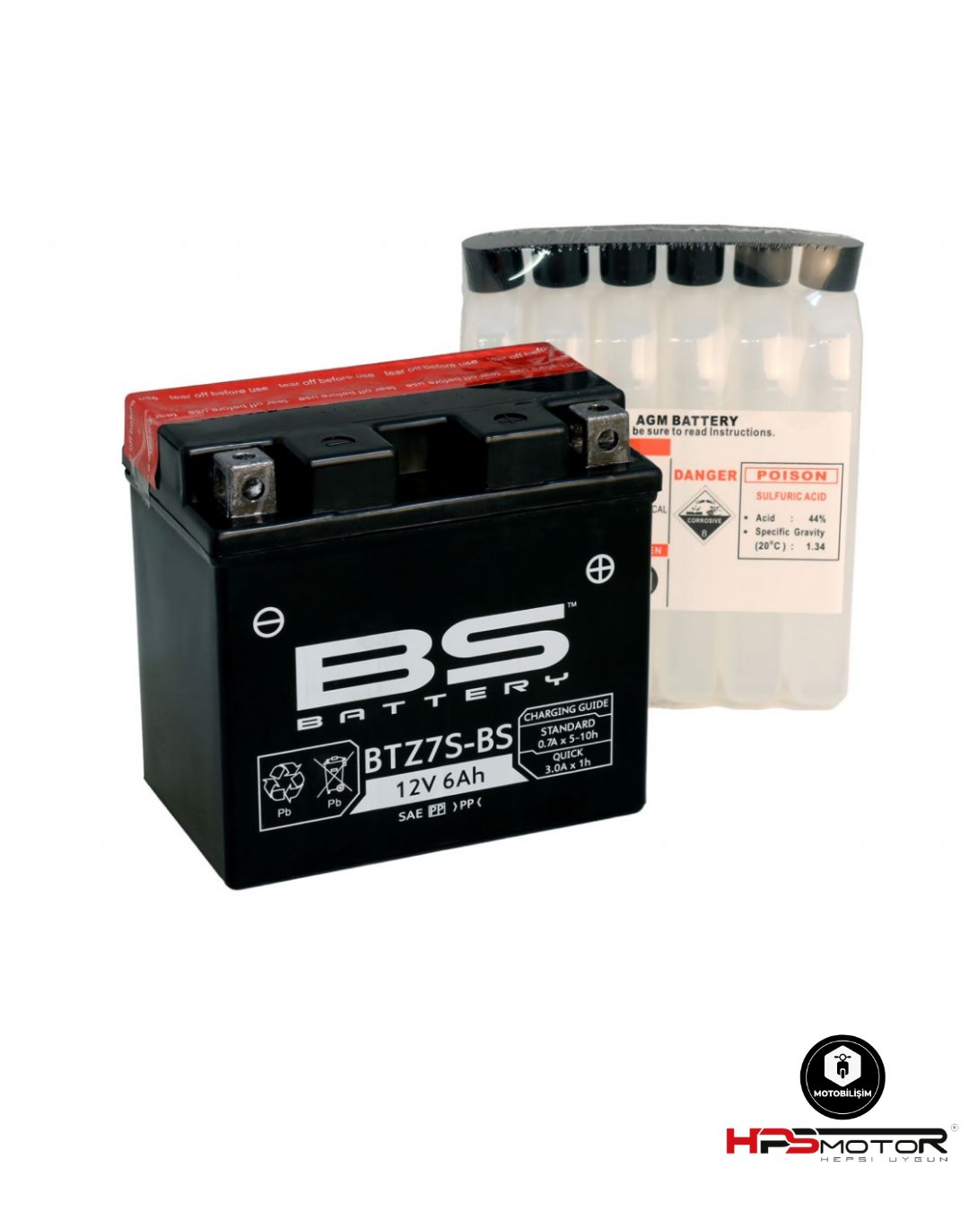Bs Battery BTZ7S Akü