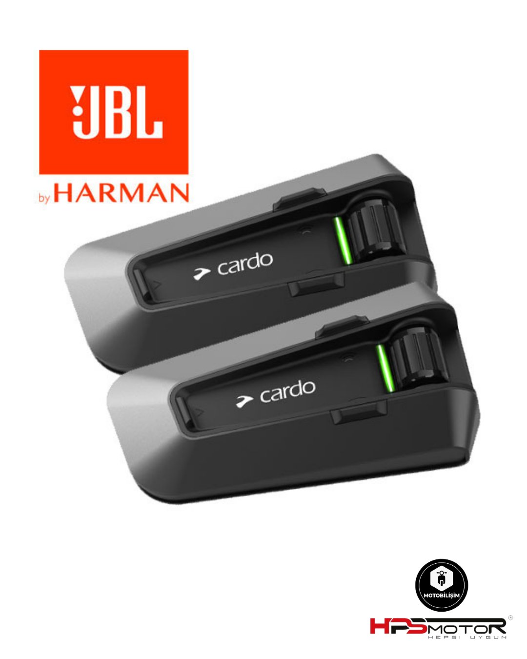 Cardo Packtalk Edge Duo Jbl Bluetooht ve İntercom (İkili Paket) 