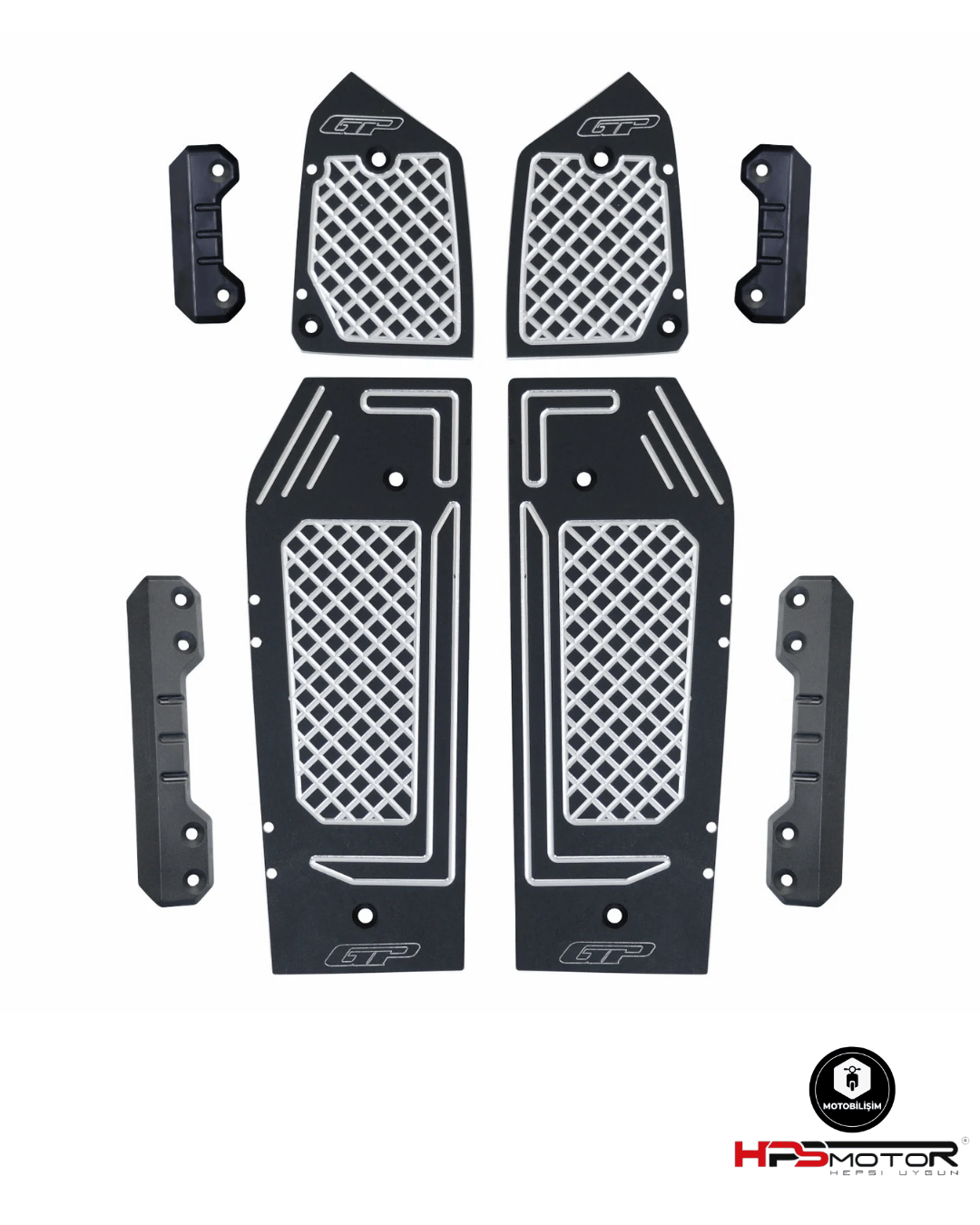 GP Kompozit Honda ADV 350 2023-2025 Uyumlu Basamak Alüminyum Siyah
