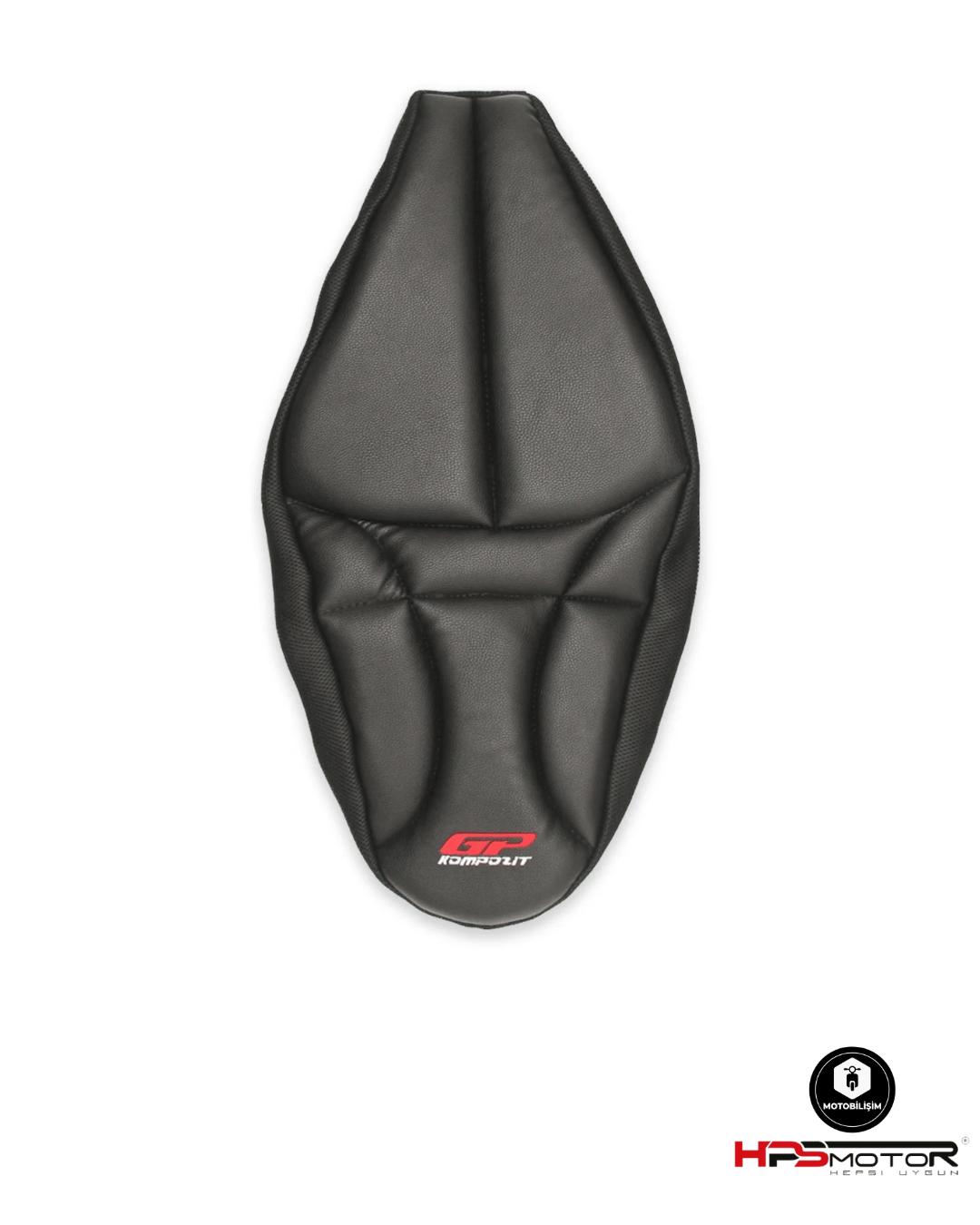 GP Kompozit Honda PCX 125 / 150 2014-2024 Uyumlu Fileli Motosiklet Konfor Sele Kılıfı Siyah