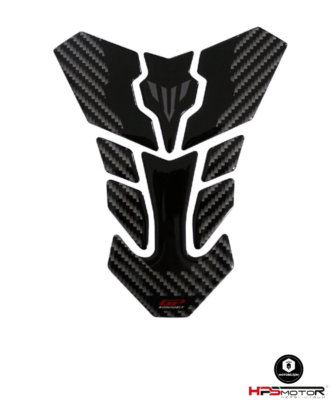 GP Kompozit Yamaha MT-25 2015-2024 Uyumlu Tank Pad Siyah-Karbon