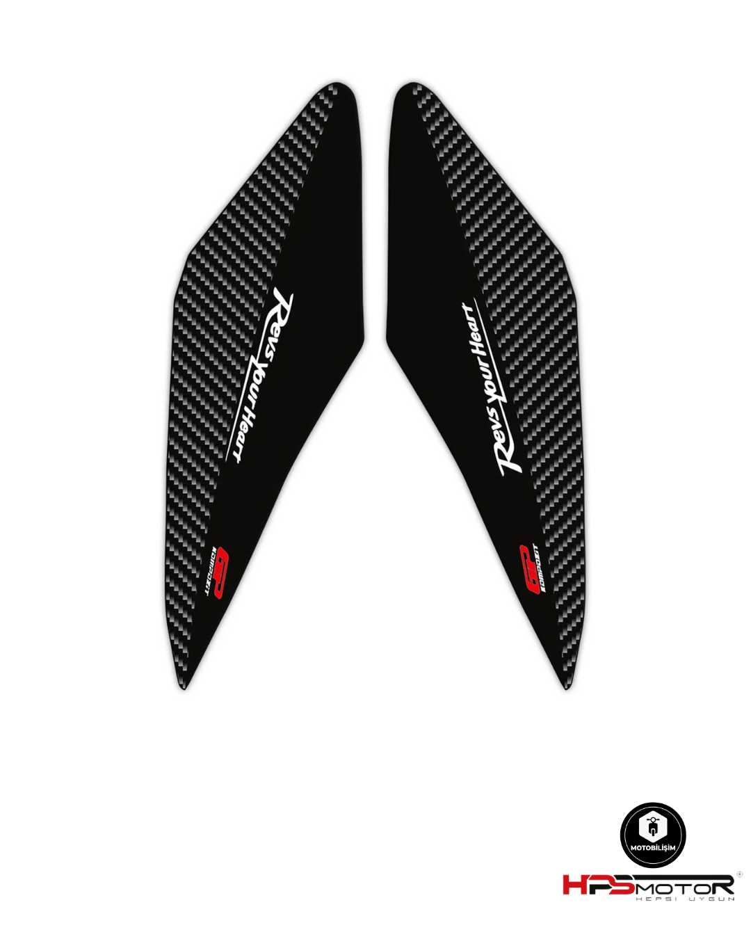GP Kompozit Yamaha XMAX 2018-2022 Uyumlu Ön Grenaj Pad Seti Siyah-Karbon