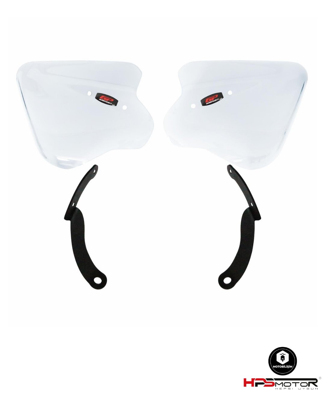 GP Kompozit Yamaha XMAX 250 2011-2022 Uyumlu Elcik Koruma Şeffaf