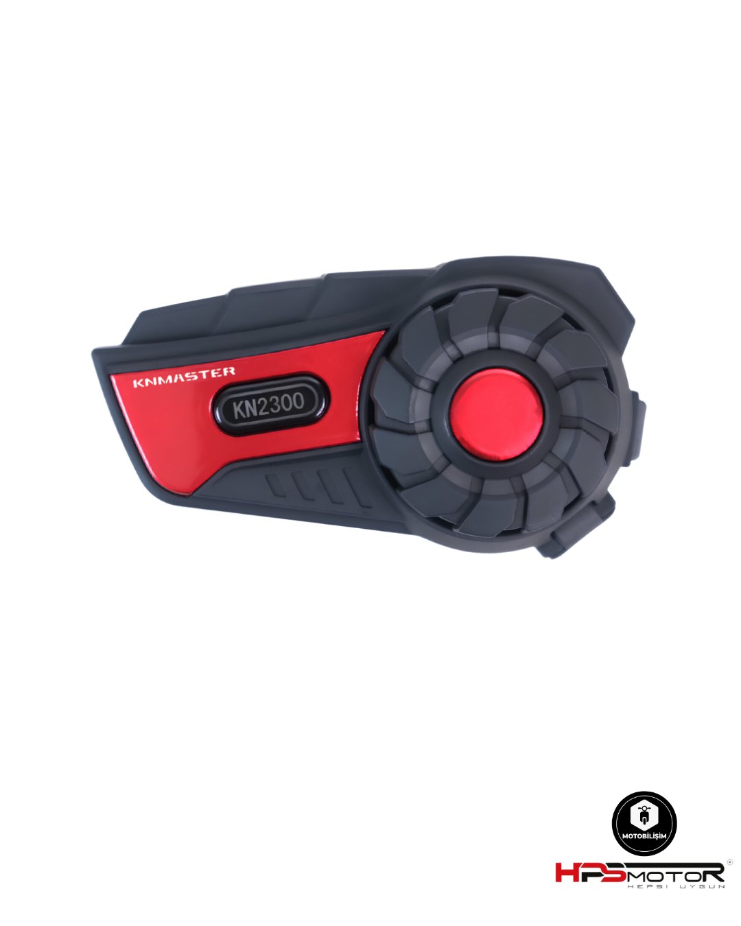 Knmaster KN2300 Motosiklet Kask İnterkom Bluetooth Intercom Kulaklık Seti Kırmızı