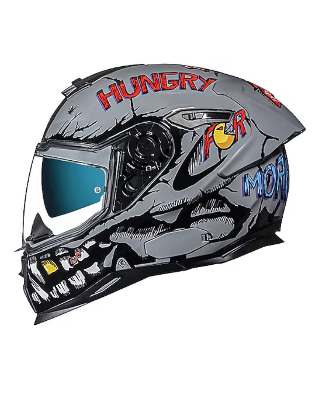 NEXX SX.100R Hungry Miles Kapalı Kask Gri