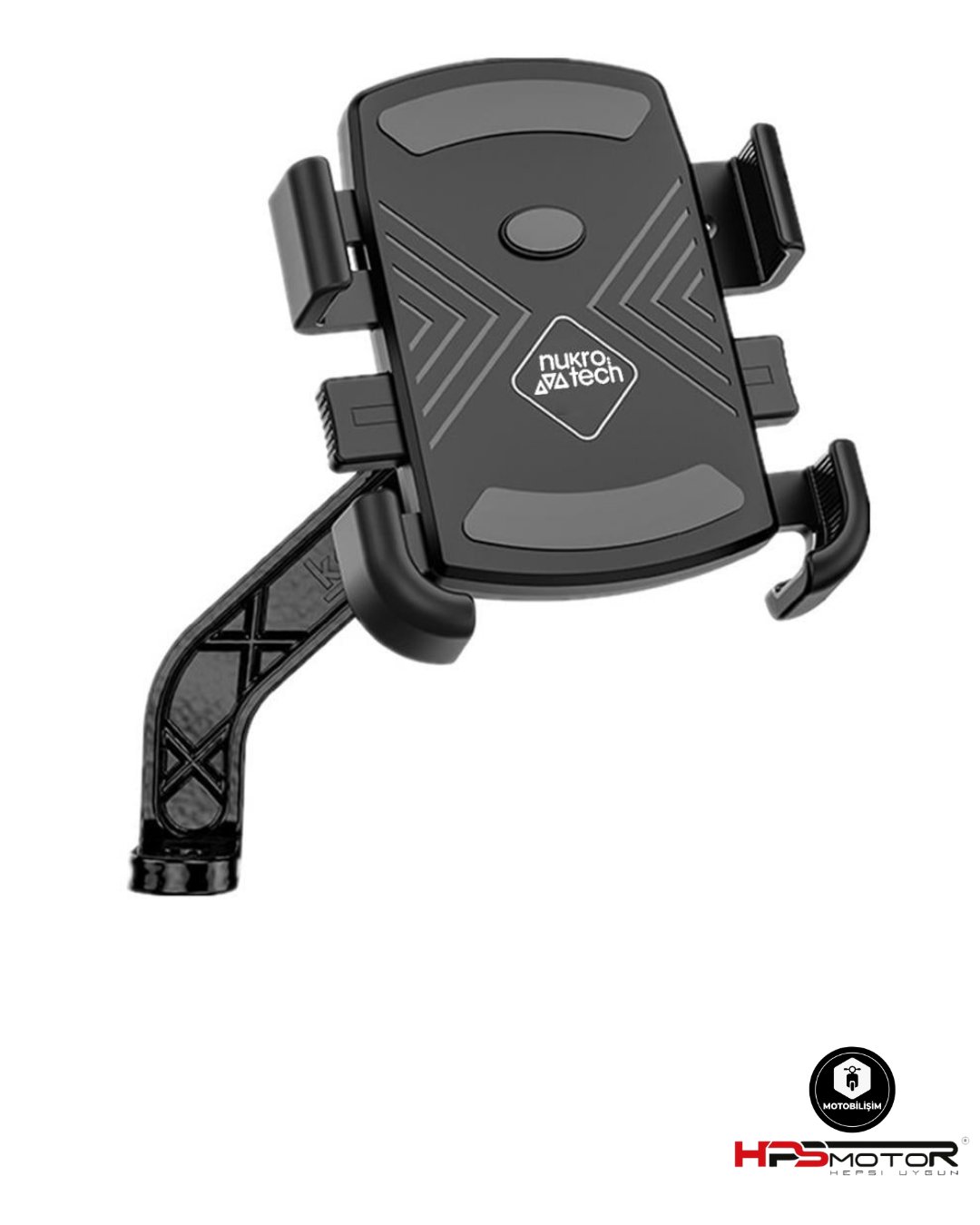 Nukrotech GKN53 Ayna Dibi Bağlantılı Motosiklet Telefon Tutucu