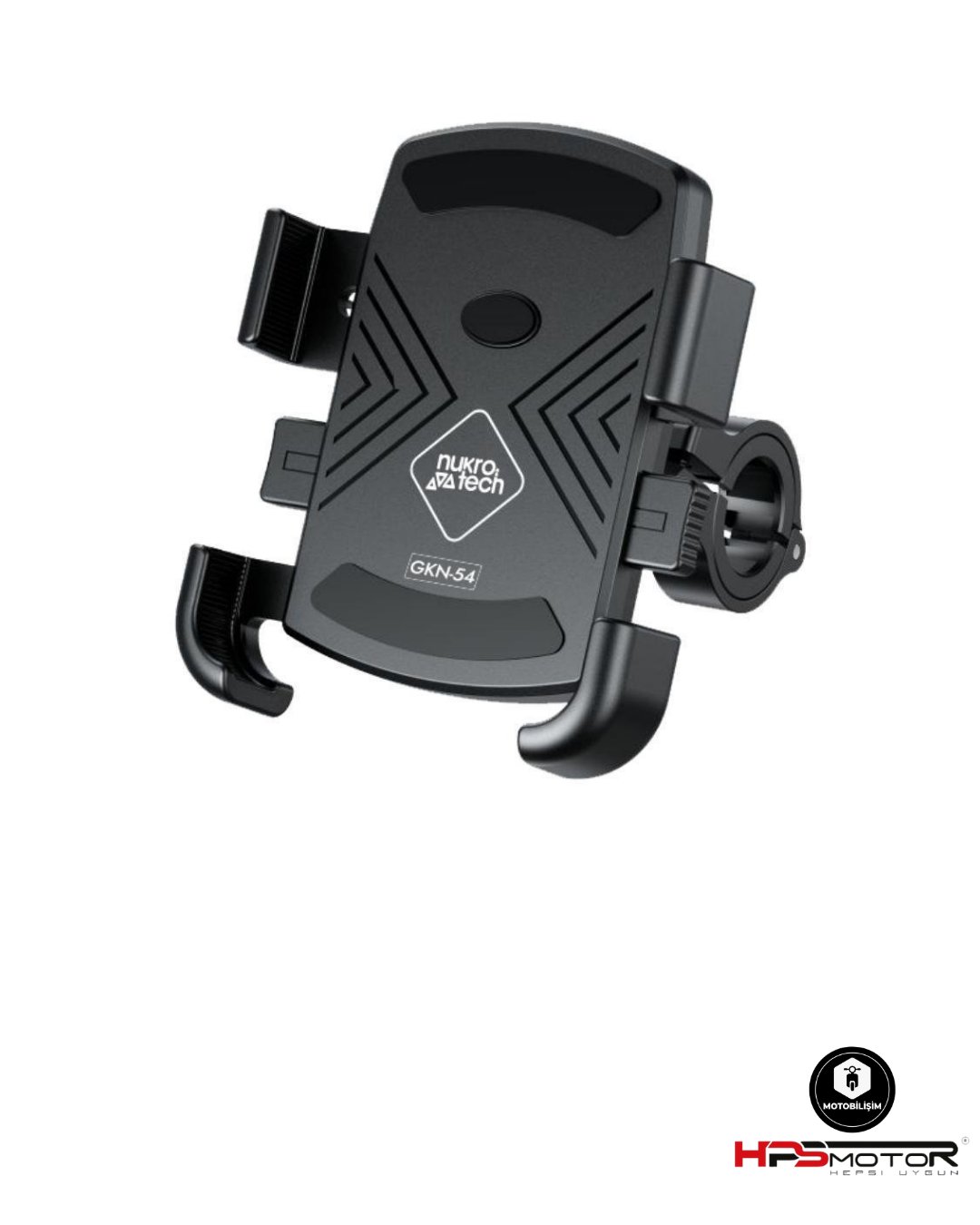 Nukrotech GKN54 Gidon Bağlantılı Motosiklet Telefon Tutucu