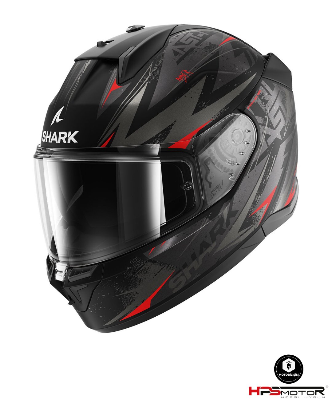Shark D-Skwal 3 Blast-R Mat Kapalı Kask