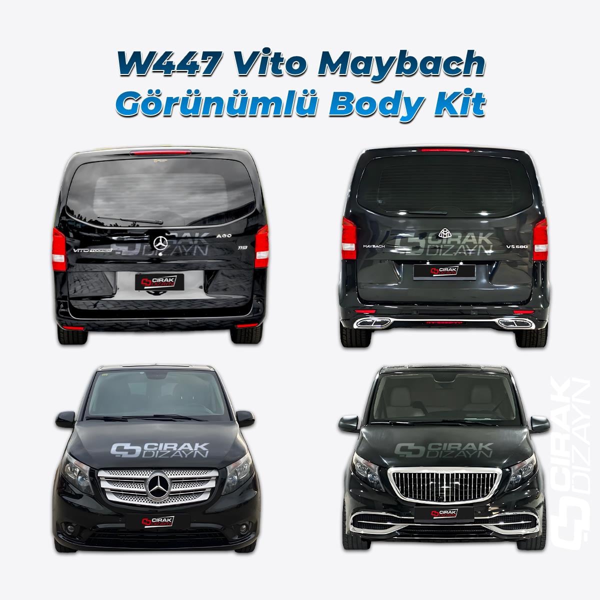 Mercedes W447 Vito Uyumlu Maybach Görünüm Seti