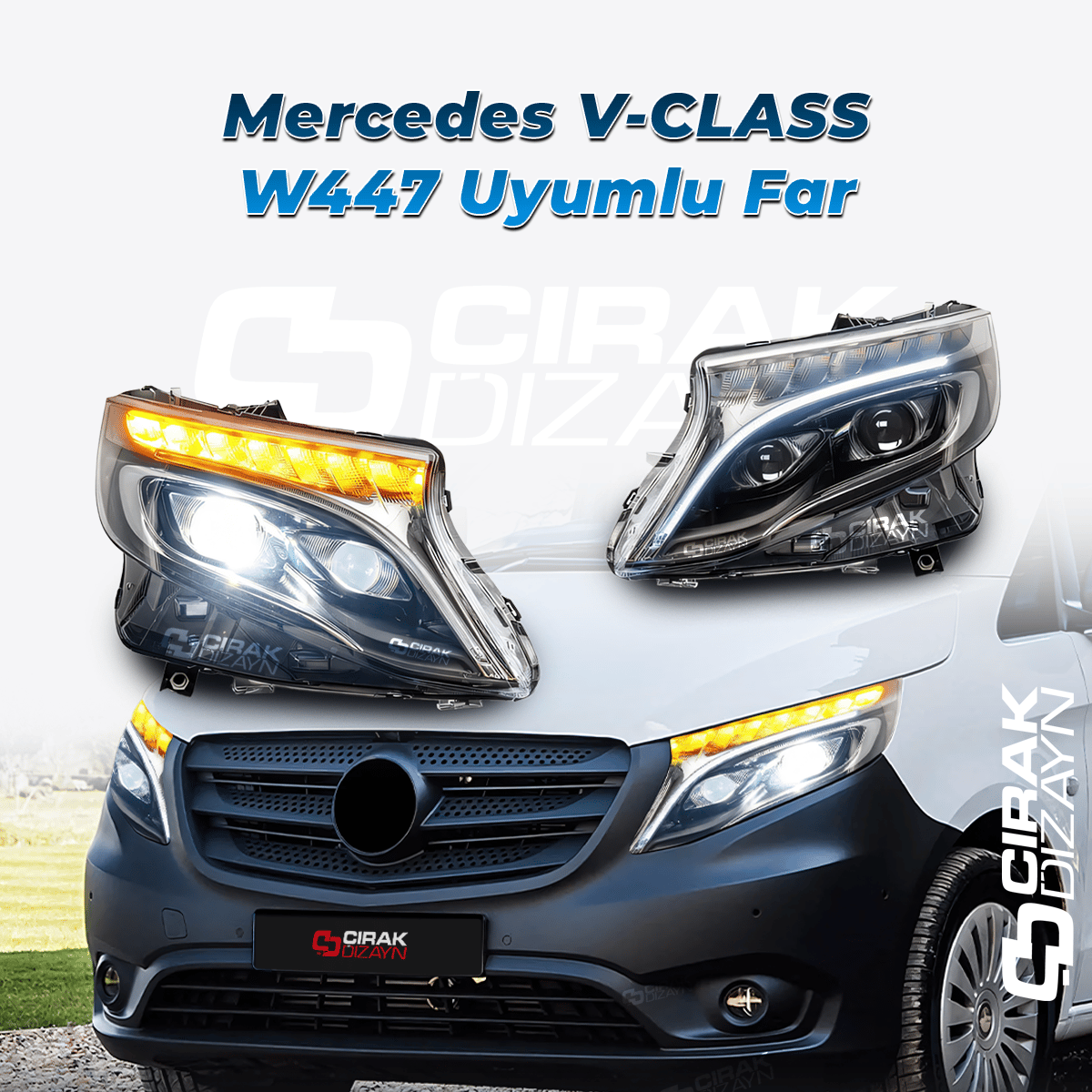 V-CLASS W447 Uyumlu Tek Çizgi Far