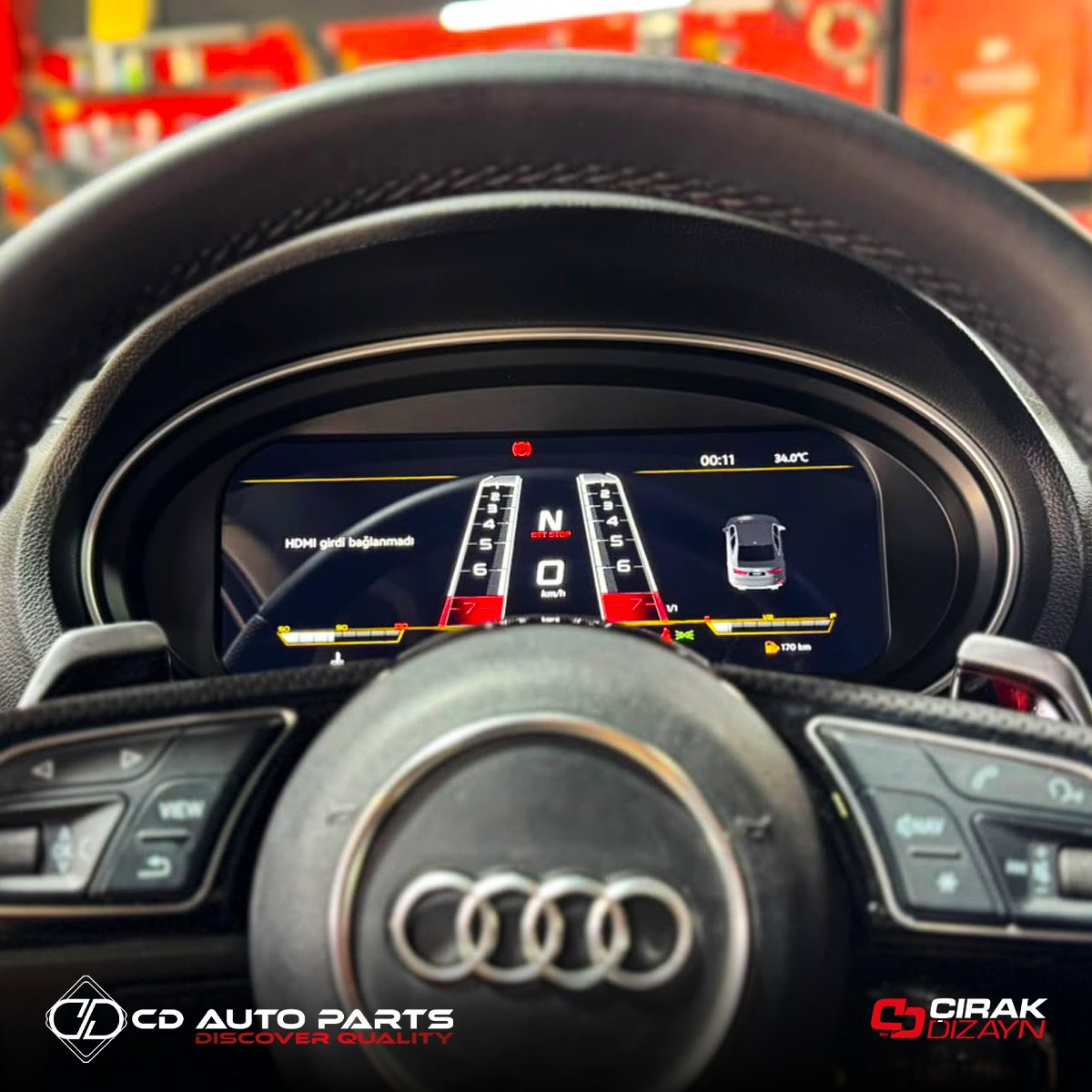AudiAudi A3 Uyumlu Hayalet Ekranİç Aksesuar