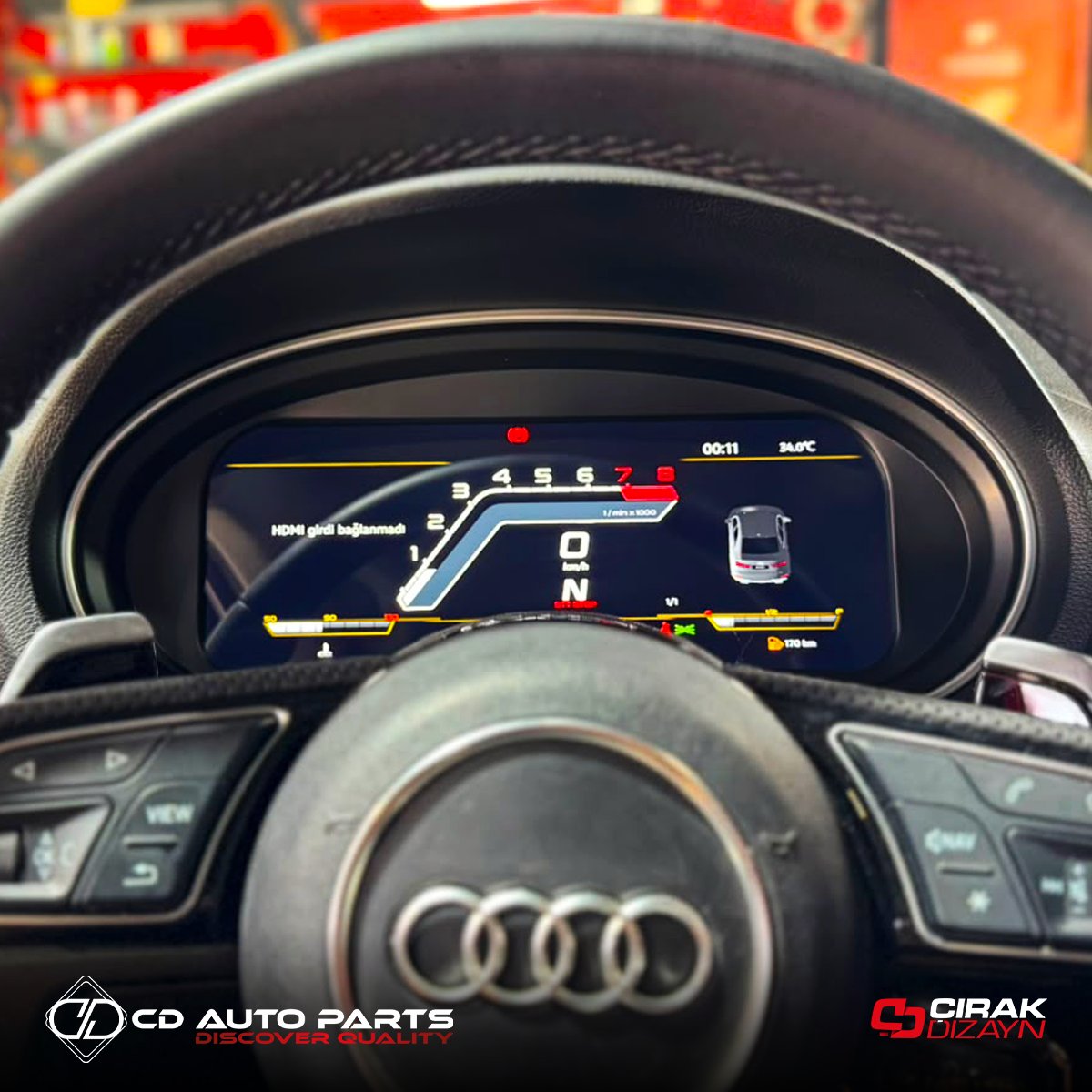 AudiAudi A3 Uyumlu Hayalet Ekranİç Aksesuar