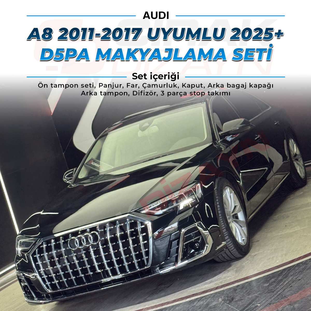 AudiAudi A8 D4 Kasa Uyumlu 2025+ D5PA Makyajlama SetiA8
