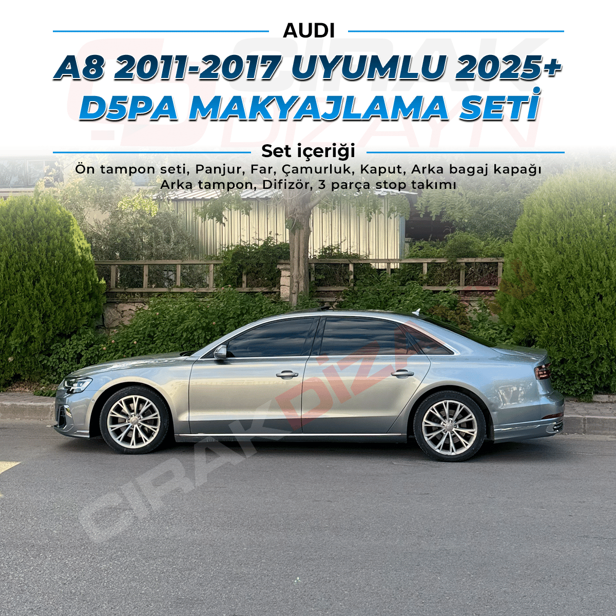 AudiAudi A8 D4 Kasa Uyumlu 2025+ D5PA Makyajlama SetiA8