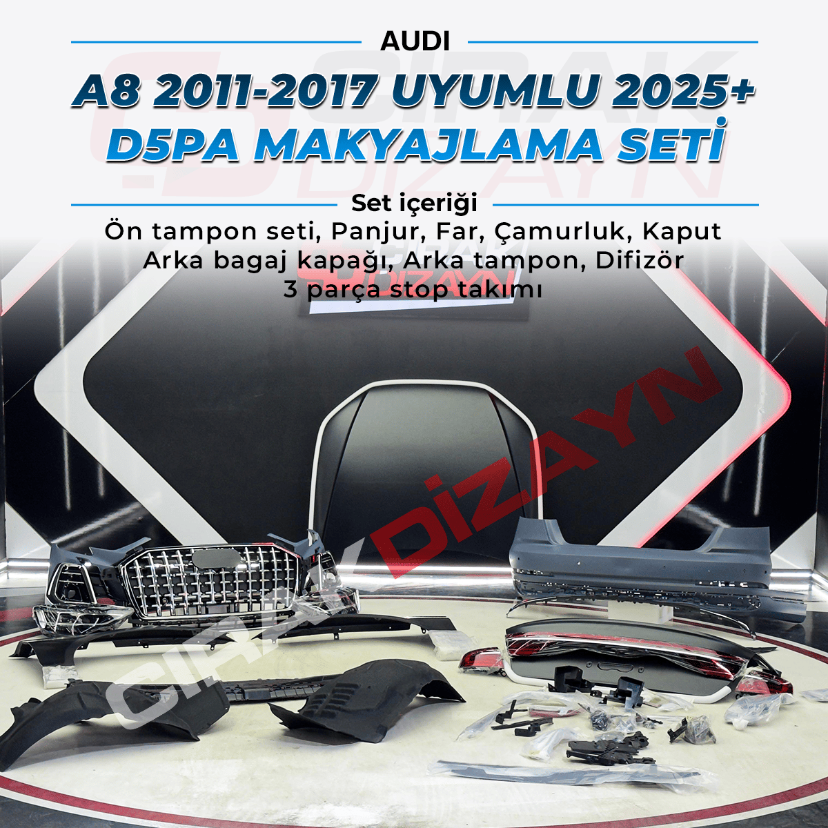 AudiAudi A8 Uyumlu 2023+ D5PA Horch Model FaceliftA8