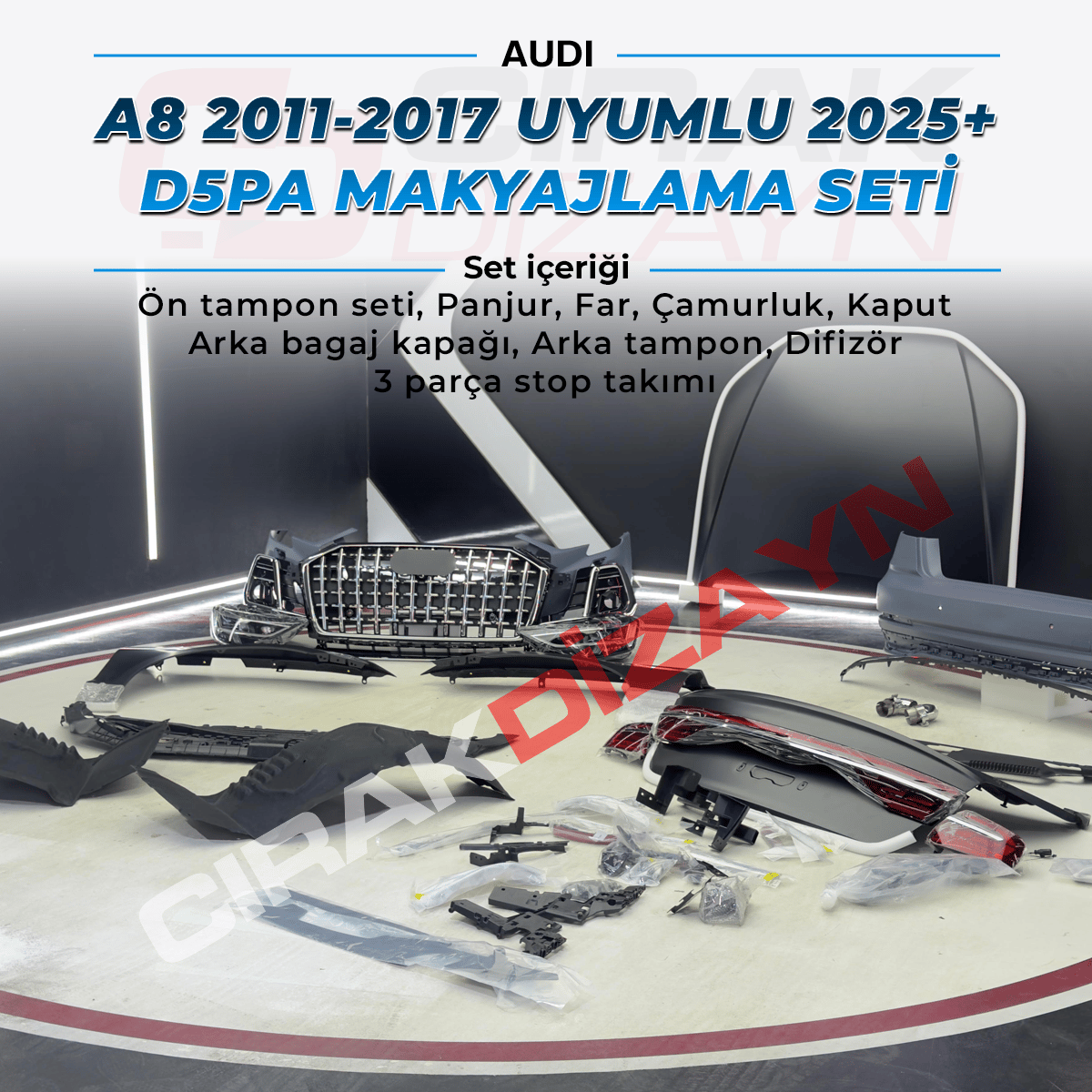 AudiAudi A8 Uyumlu 2023+ D5PA Horch Model FaceliftA8