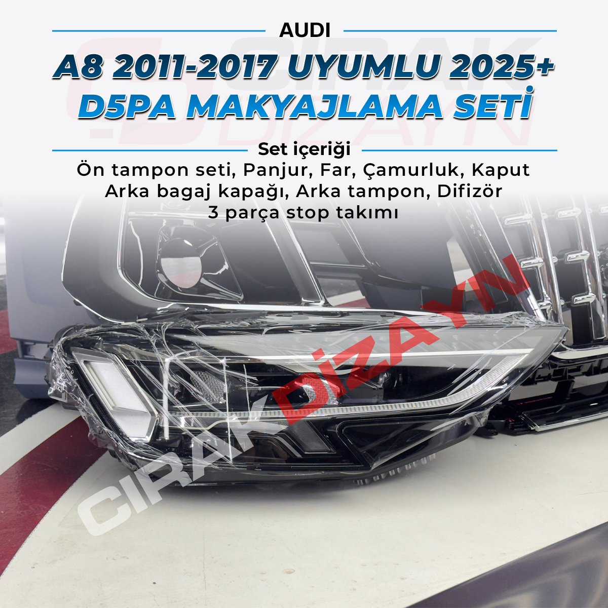 AudiAudi A8 Uyumlu 2023+ D5PA Horch Model FaceliftA8