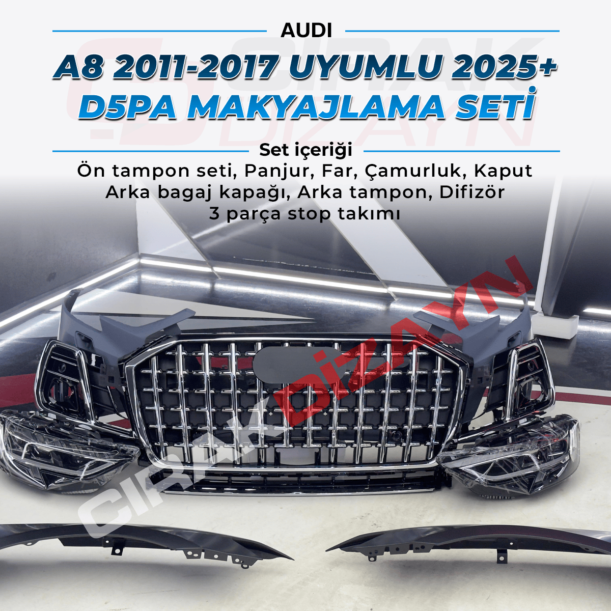AudiAudi A8 Uyumlu 2023+ D5PA Horch Model FaceliftA8
