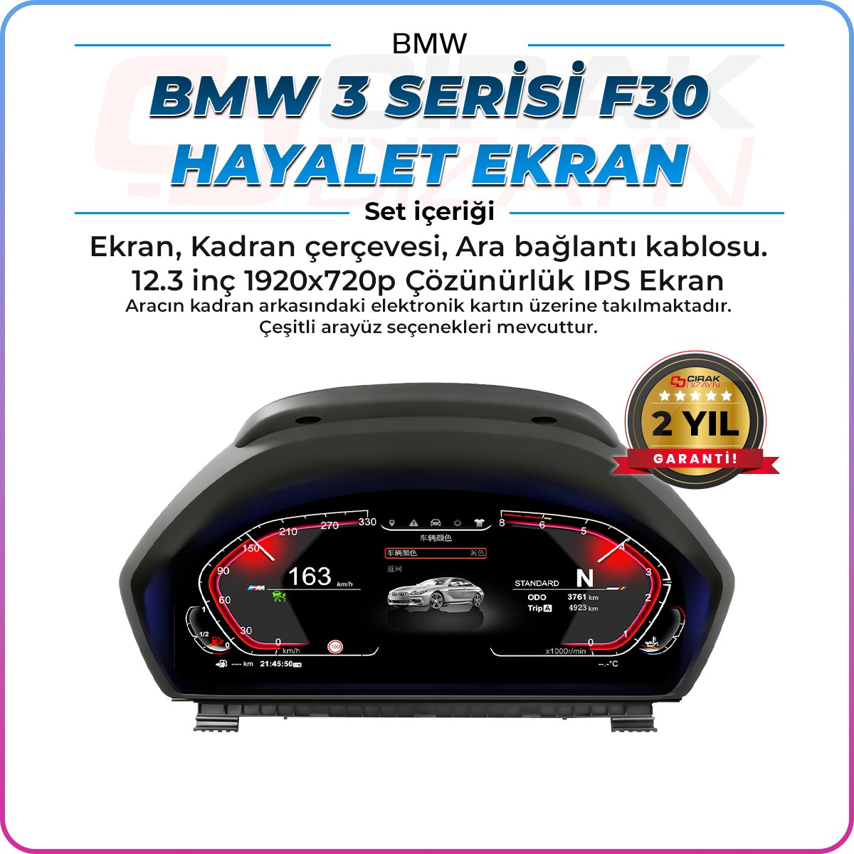 BMWBMW 3 serisi F30/33 Uyumlu Hayalet EkranF30