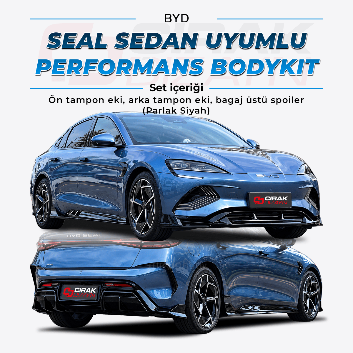 BYDBYD Seal Sedan Uyumlu Performans Body Kit Seti Parlak SiyahBYD